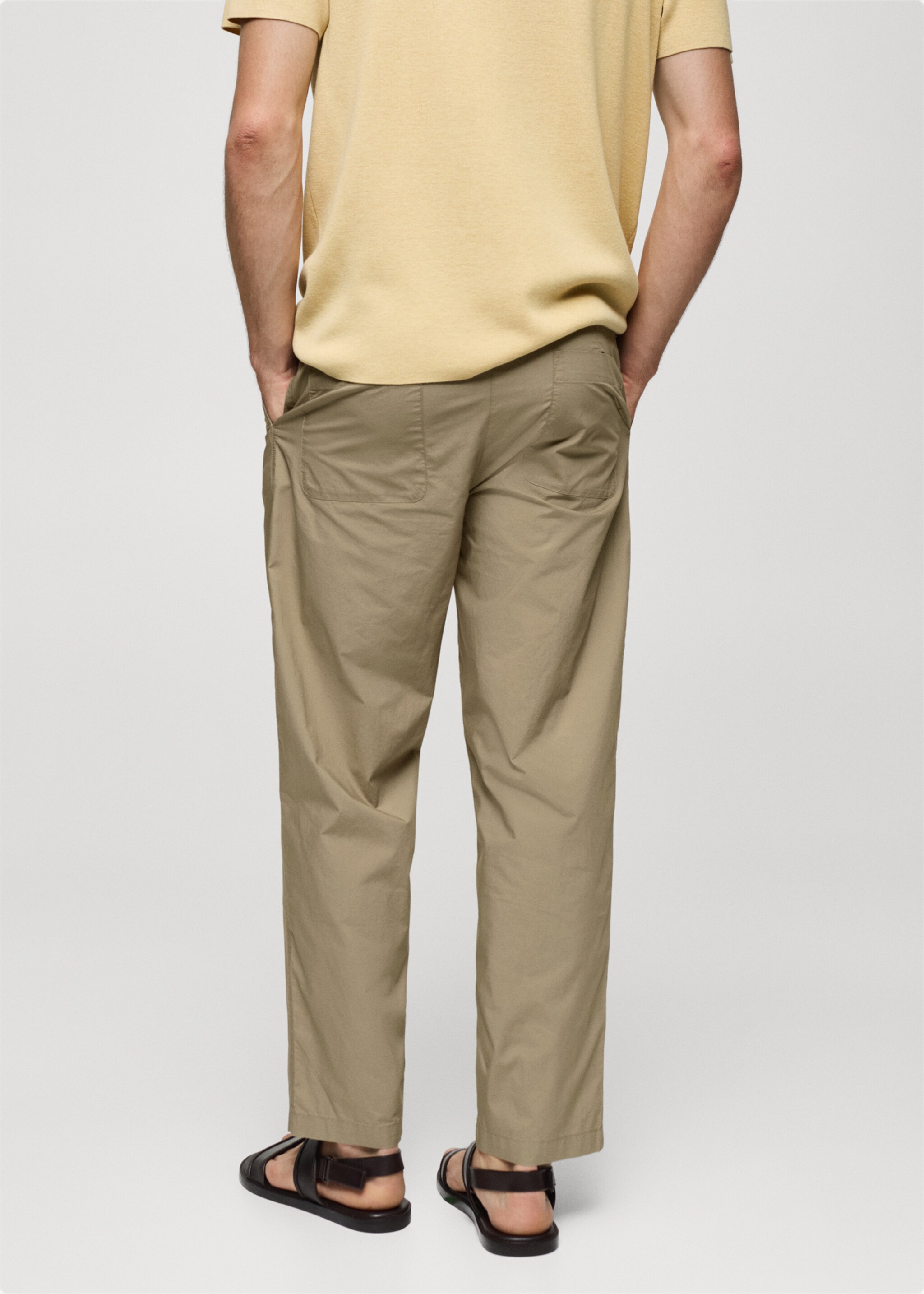 Pantaloni cotone laccio - Retro dell'articolo