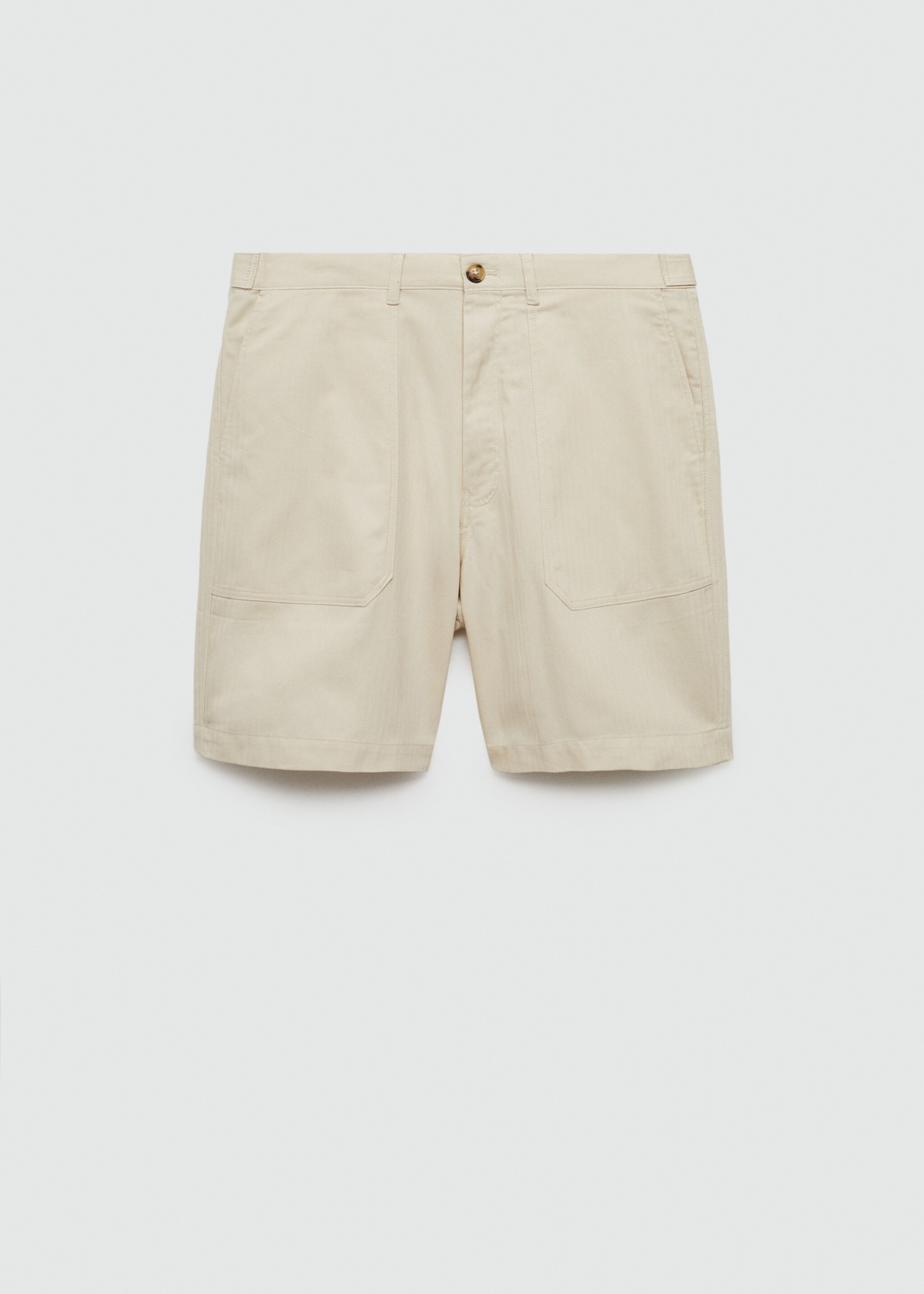 100% herringbone cotton bermuda shorts - Article without model