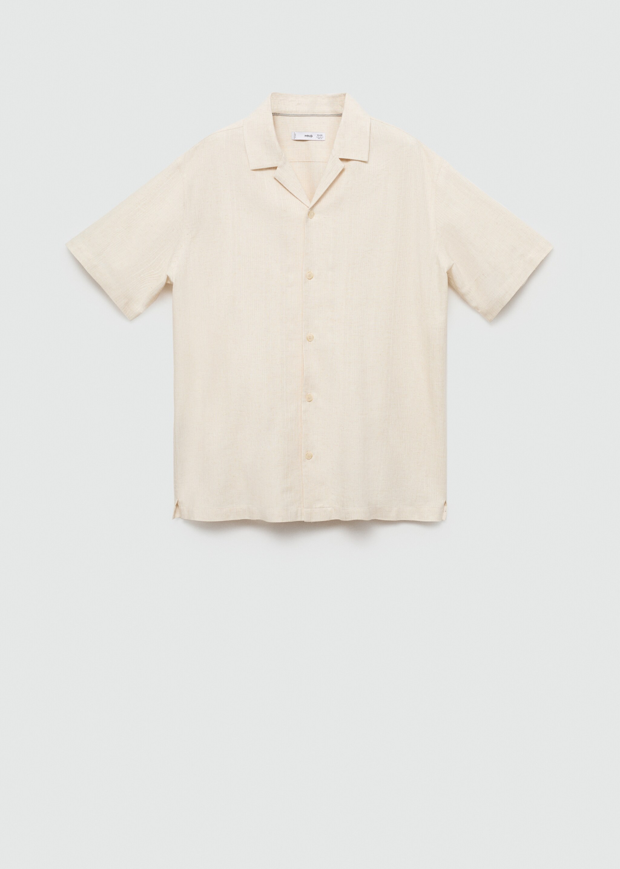 Relaxed-fit linen-blend shirt - Article without model