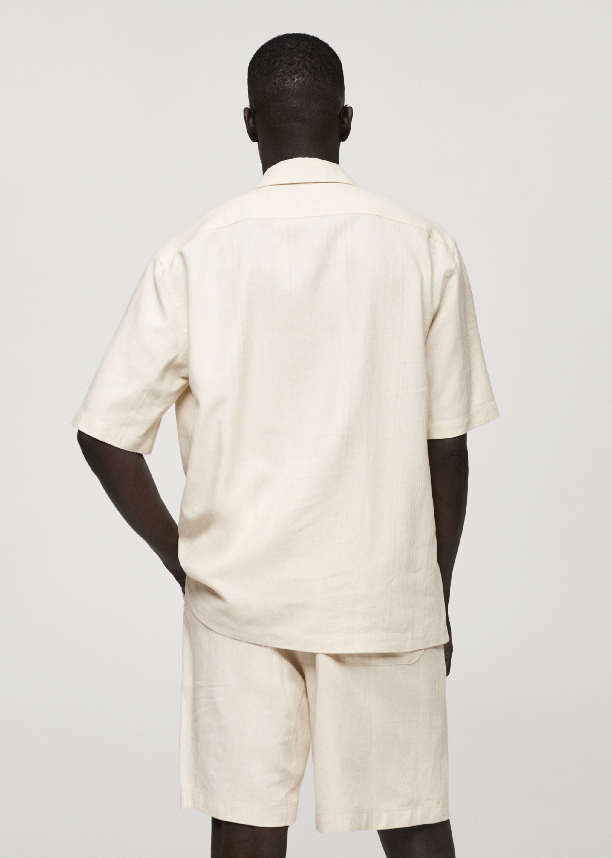 Relaxed-fit linen-blend shirt - Reverse of the article