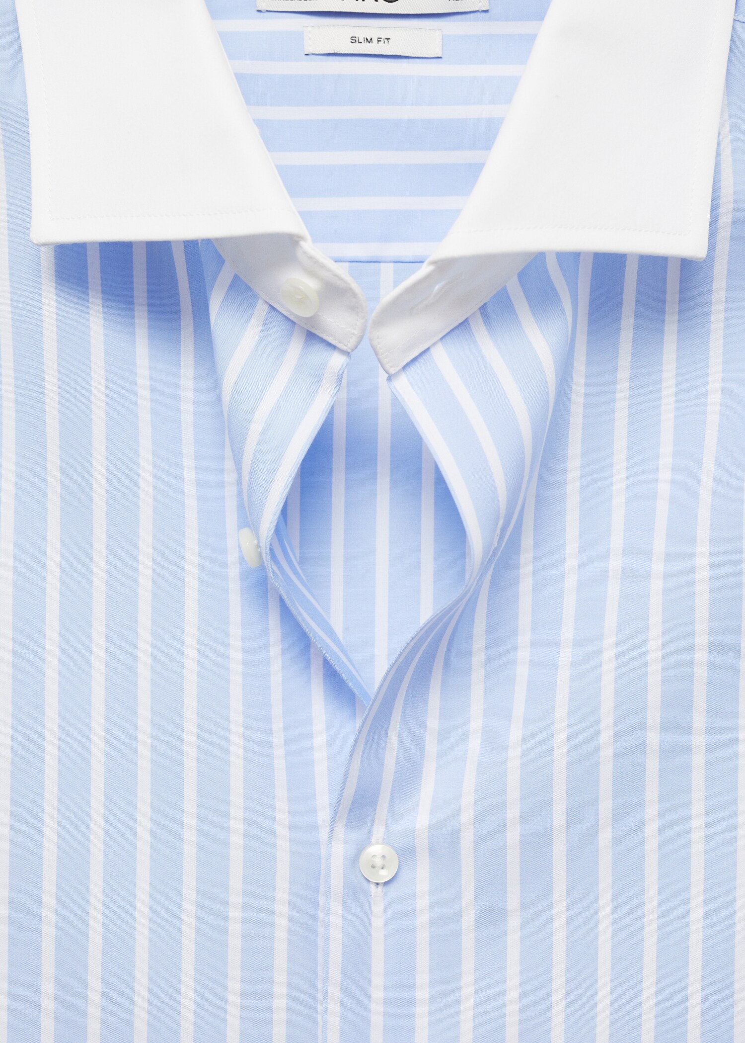 Striped-print slim-fit suit shirt - Details of the article 8