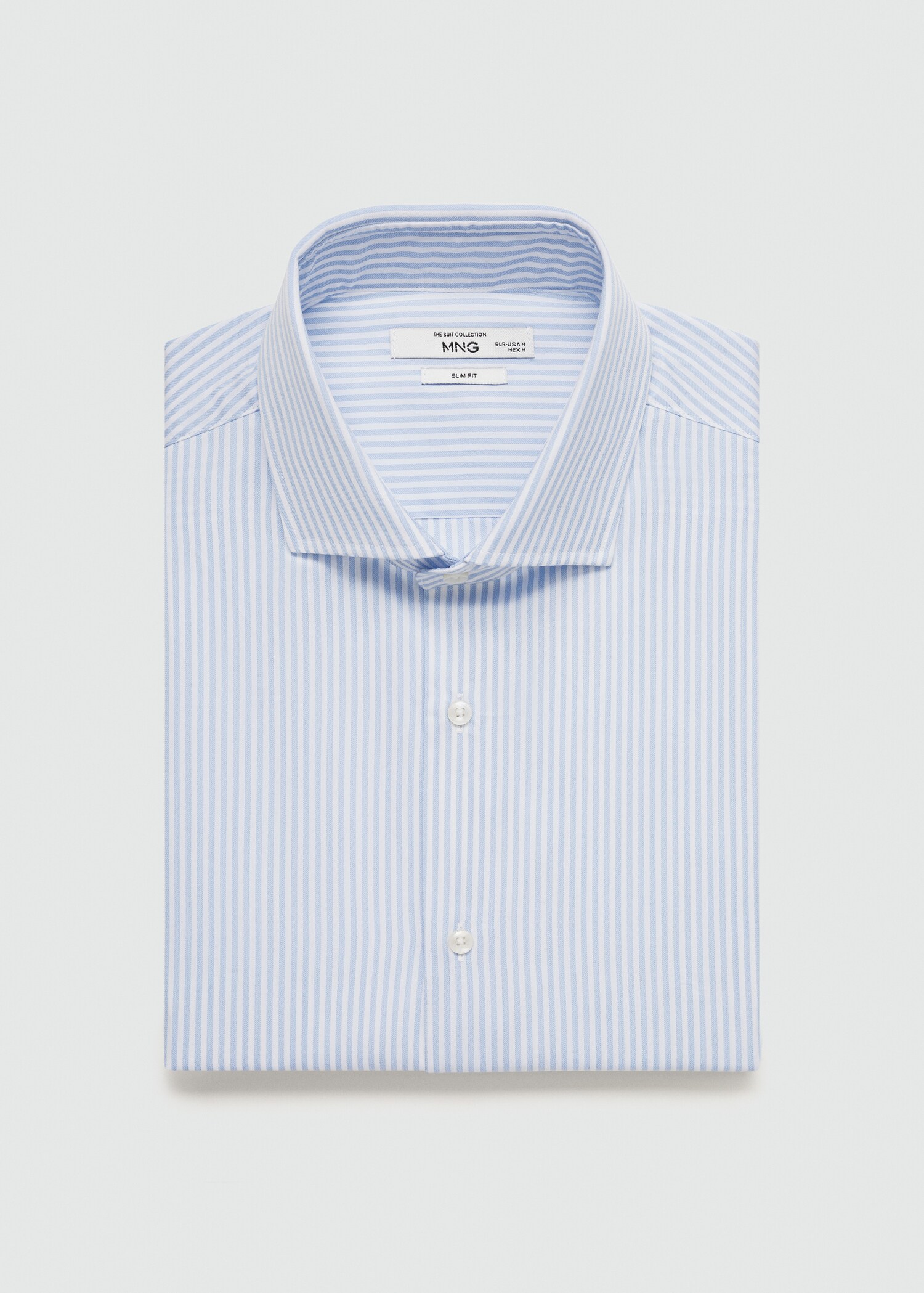 Camisa vestit regular fit cotó ratlles - Detall de l'article 8