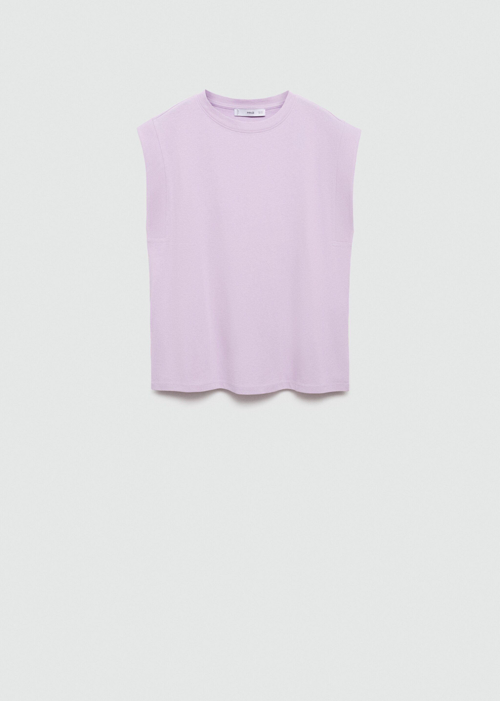 T-shirt coton manches courtes - Article sans modèle, Violet clair/pastel. Ref: 77030581-00.