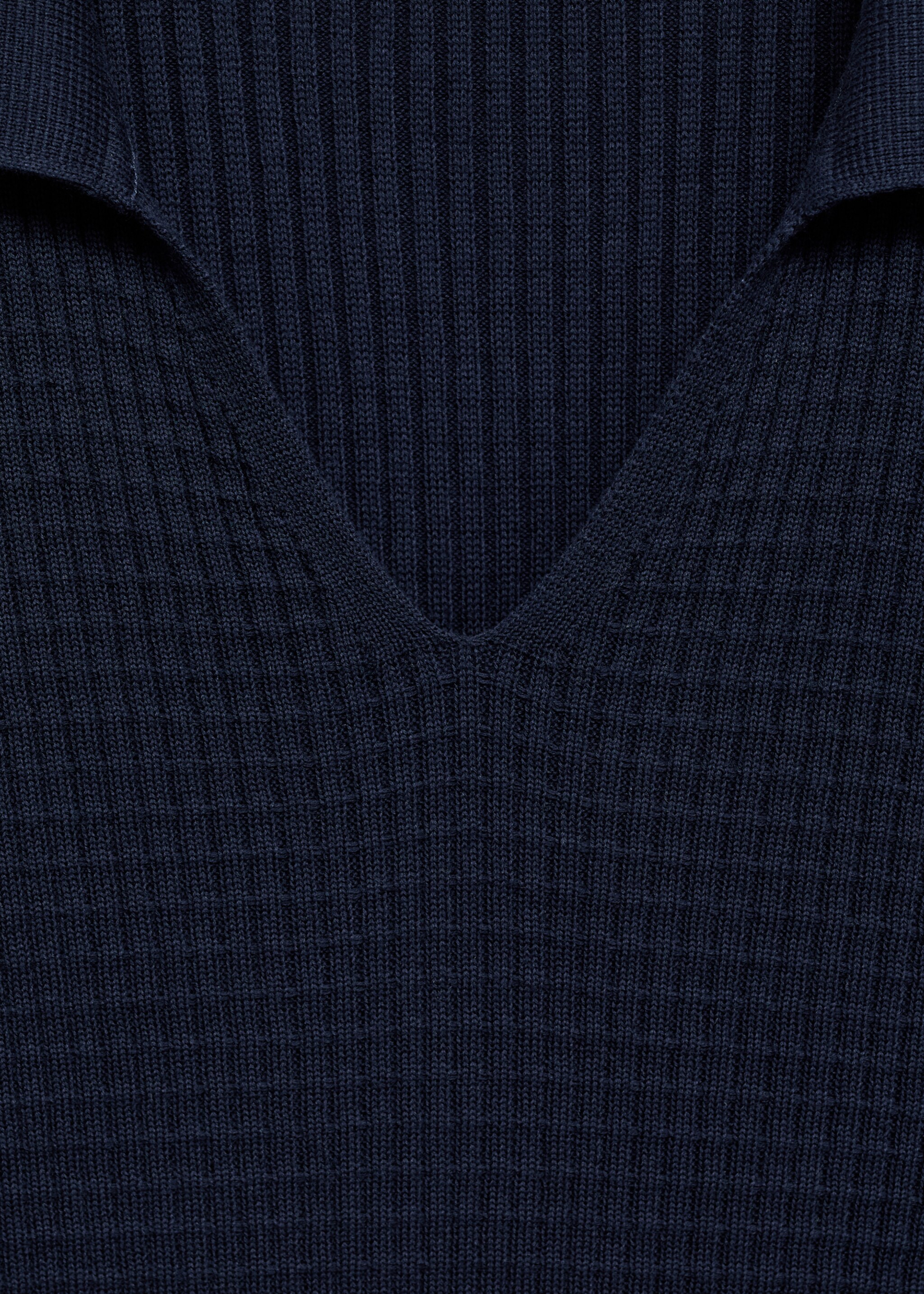 Ribbed knit polo shirt - Details of the article 8