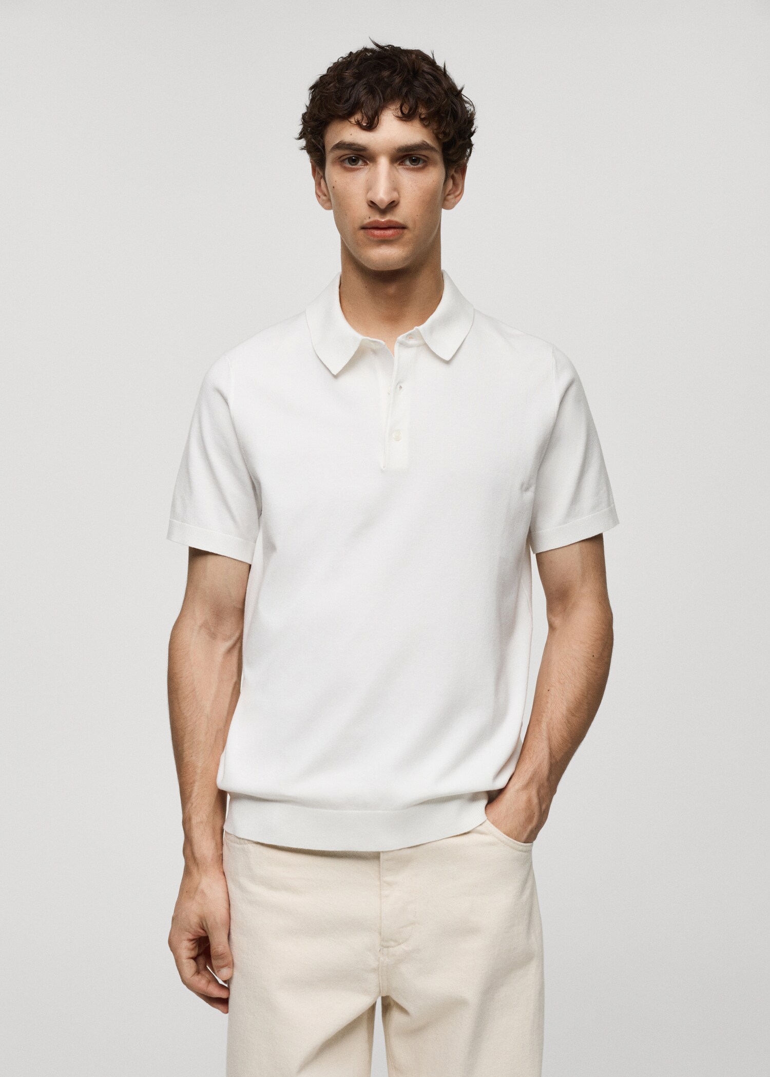 Polo maille fine - Plan moyen