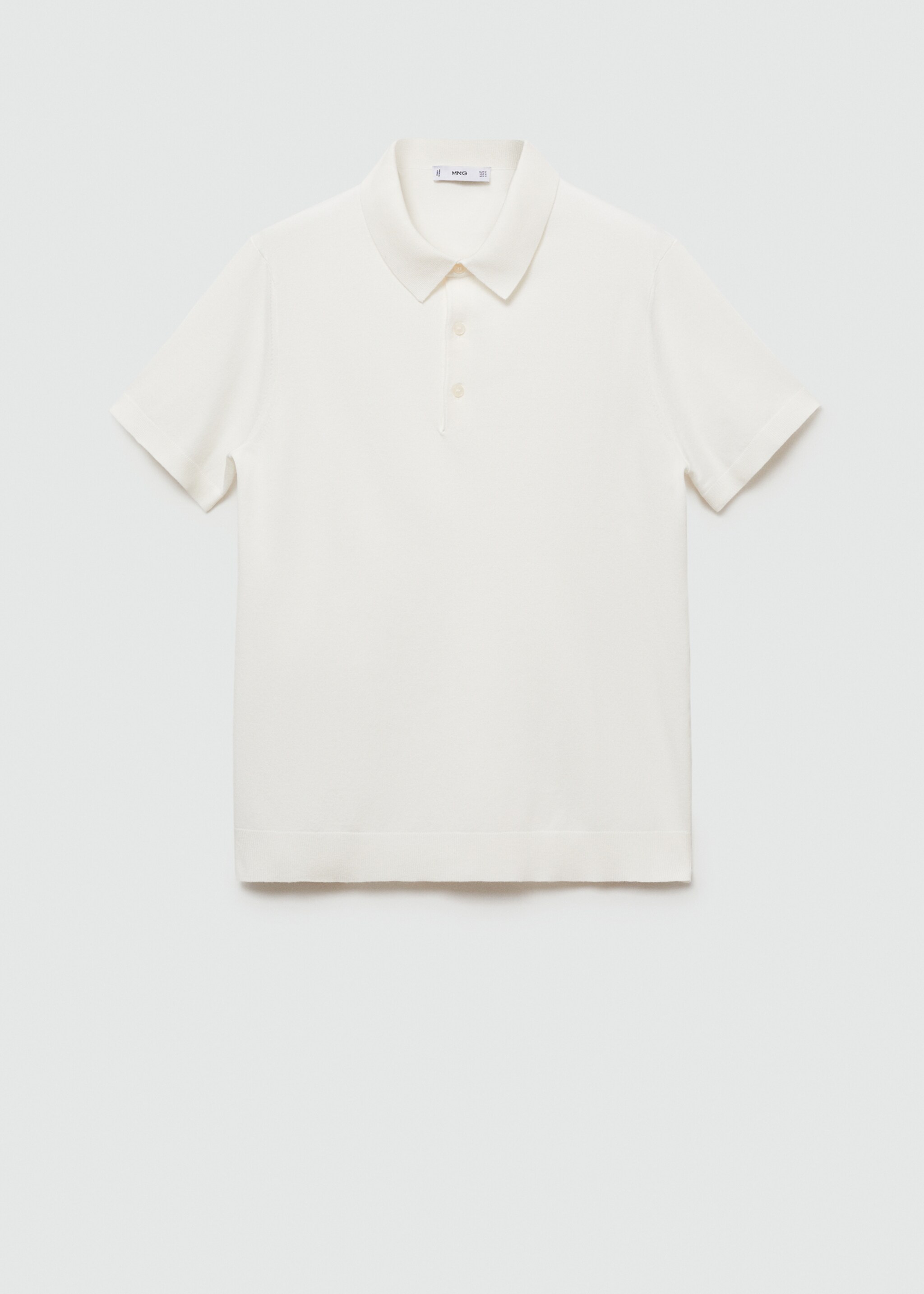 Fine-knit polo shirt - Article without model
