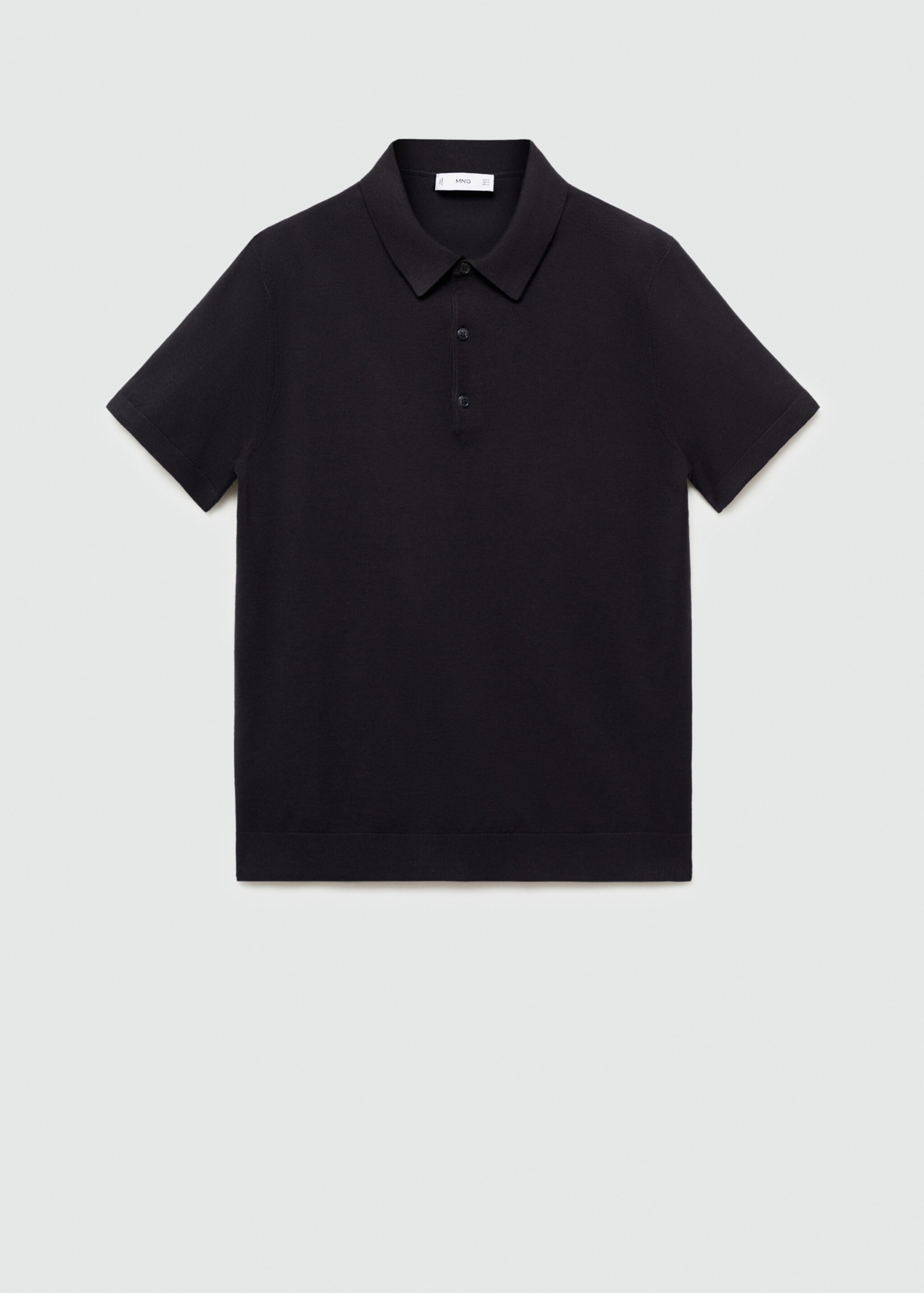 Fine-knit polo shirt - Article without model