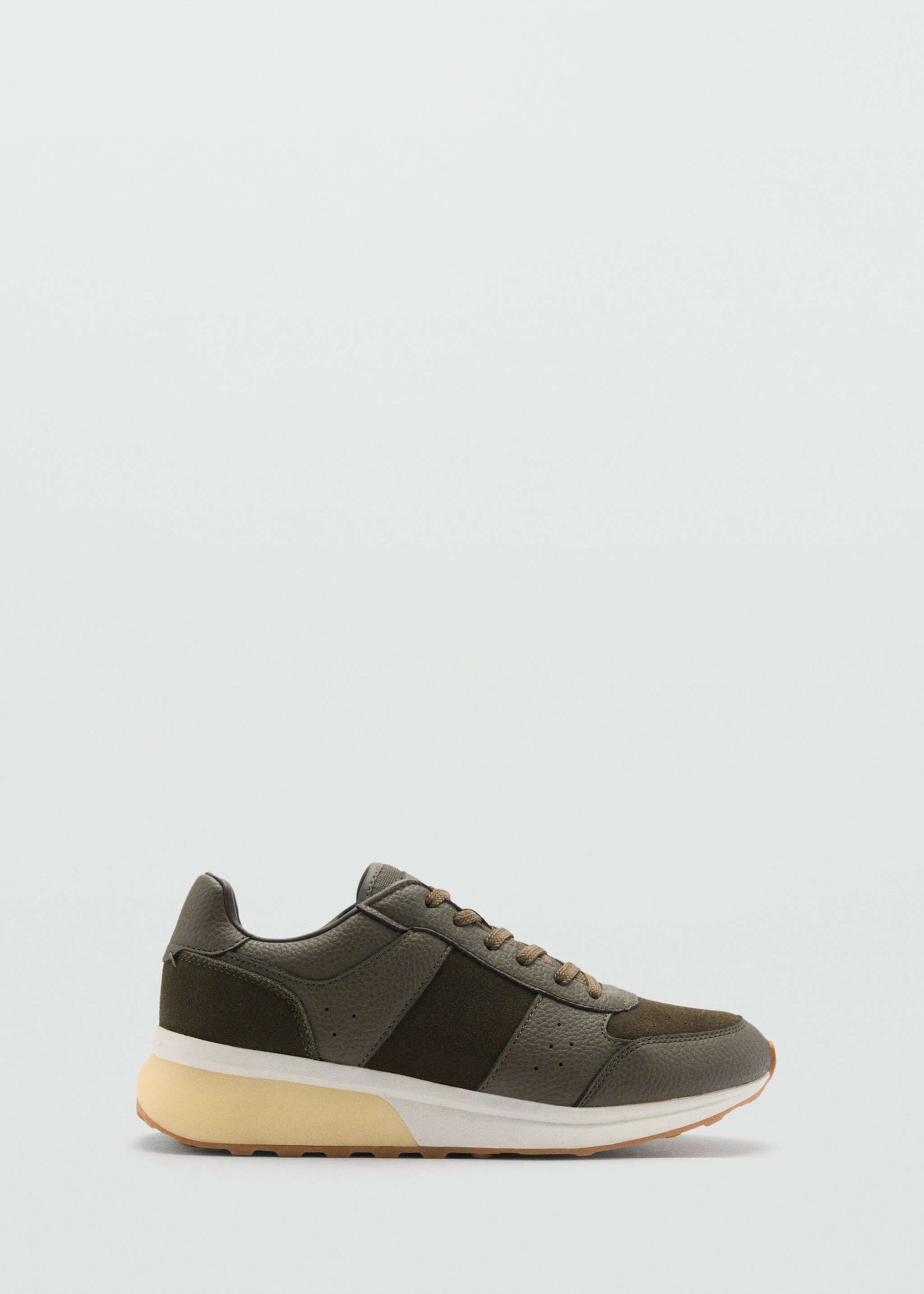Kombinierte Leder-Sneakers - Artikel ohne Model