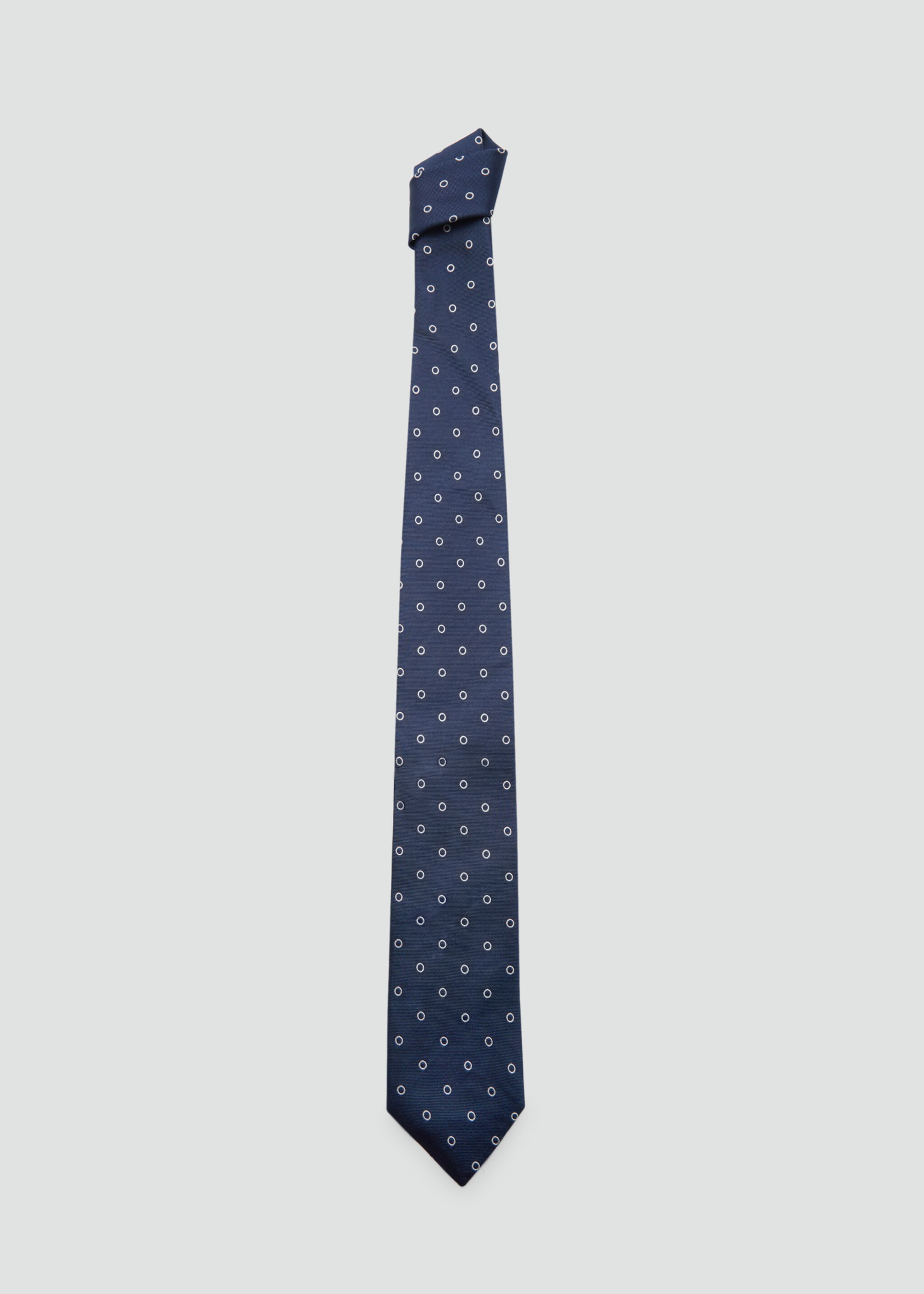 Corbata 100% seda de mora estructura - Artículo sin modelo, Azul marino oscuro. Ref: 77030598-00.