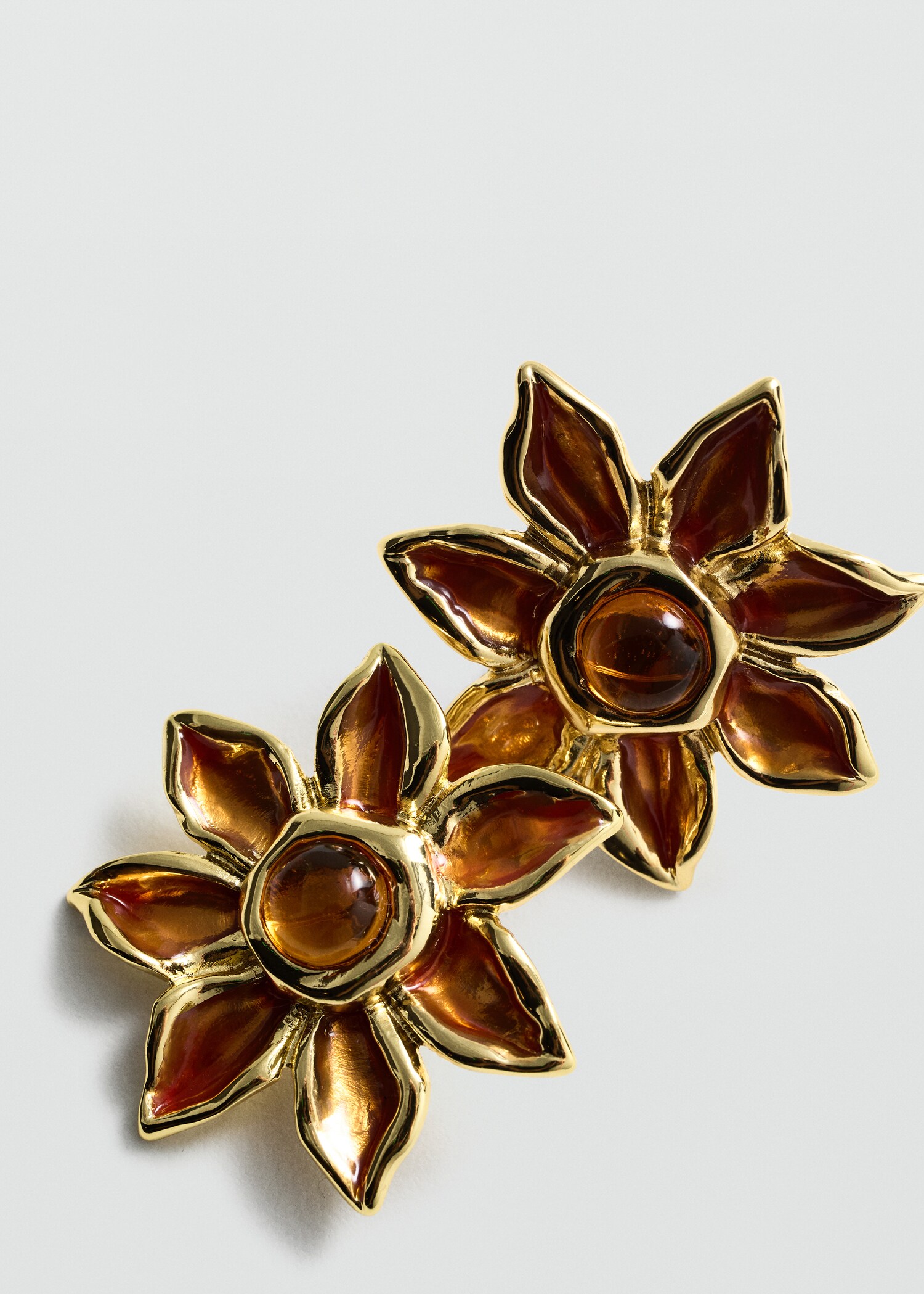 Maxi flower earrings - Medium plane