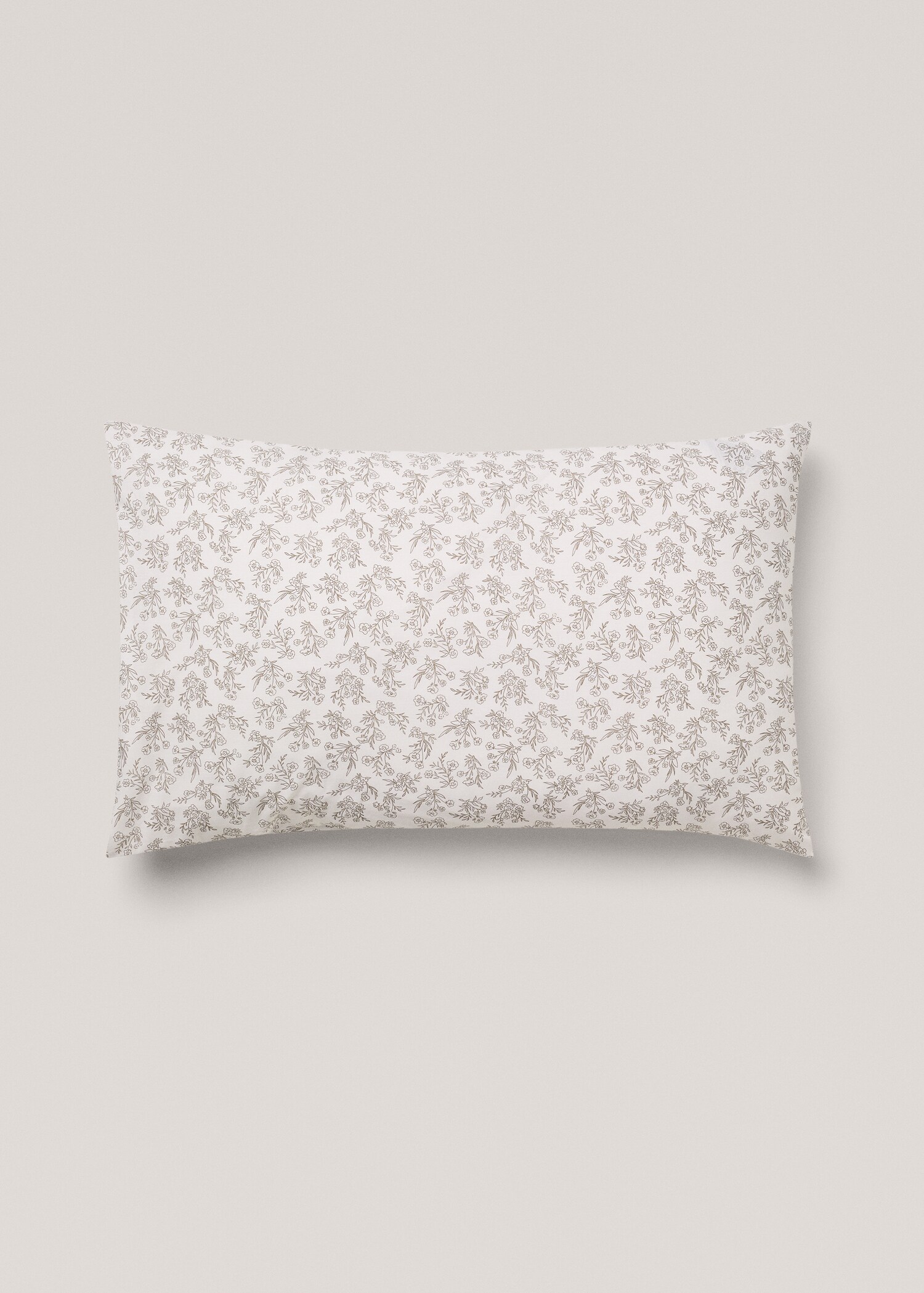 Blommigt örngott i bomull 50x75 cm - Artikel utan modell