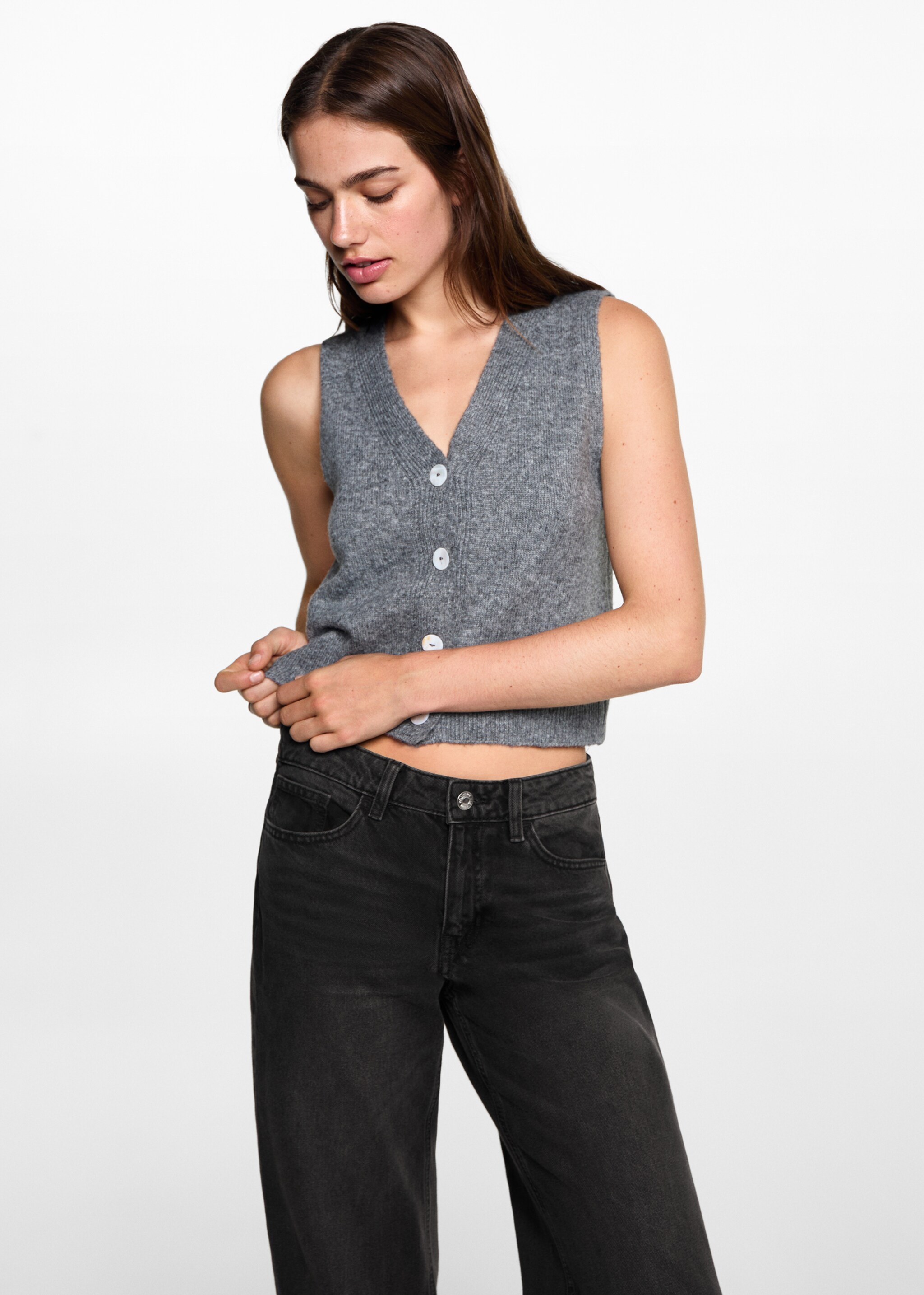 Straight Jeans - Detail des Artikels 1, Schwarz. Ref: 77030607-00.