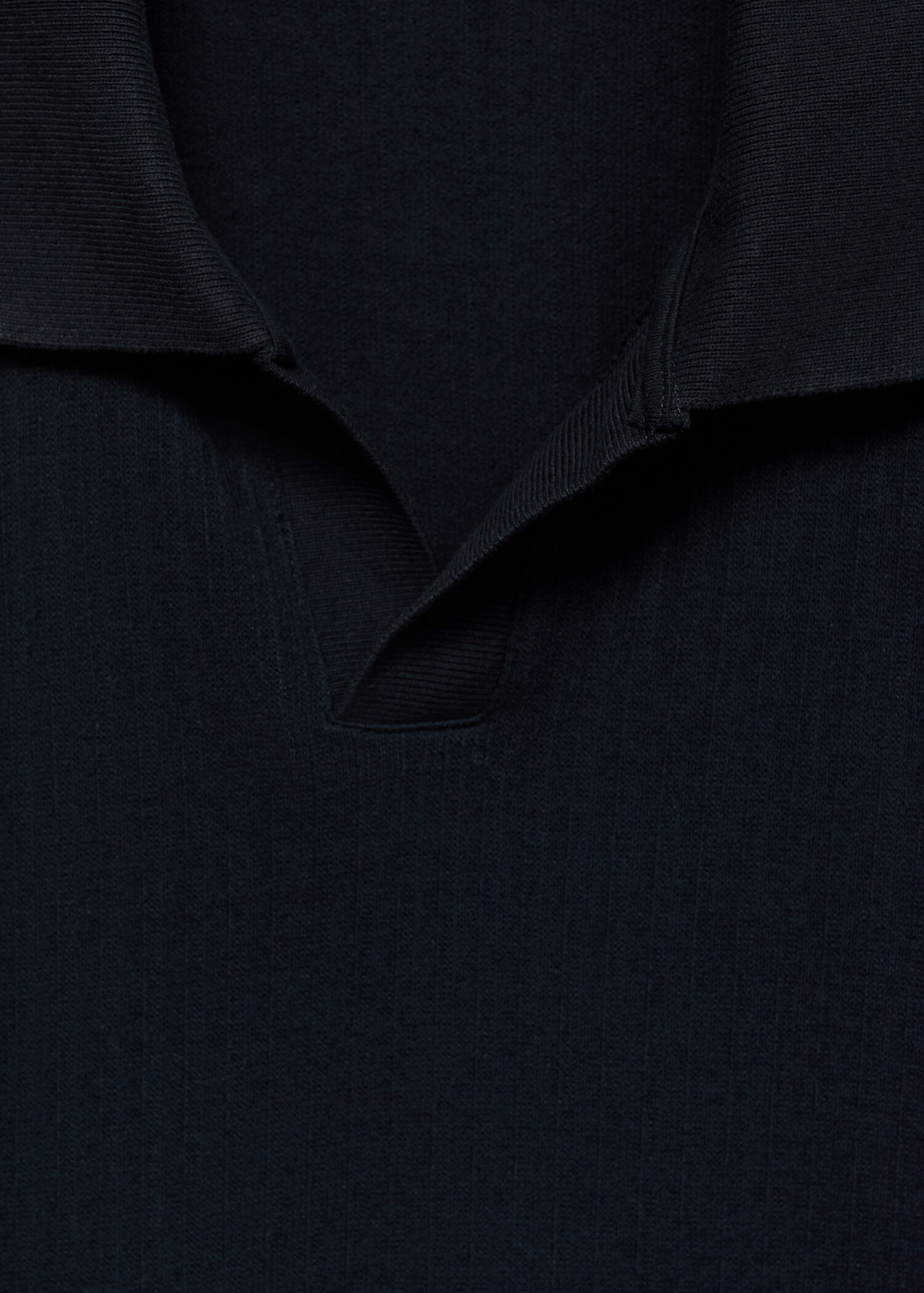 Regular-fit ribbed cotton polo shirt - Details of the article 8