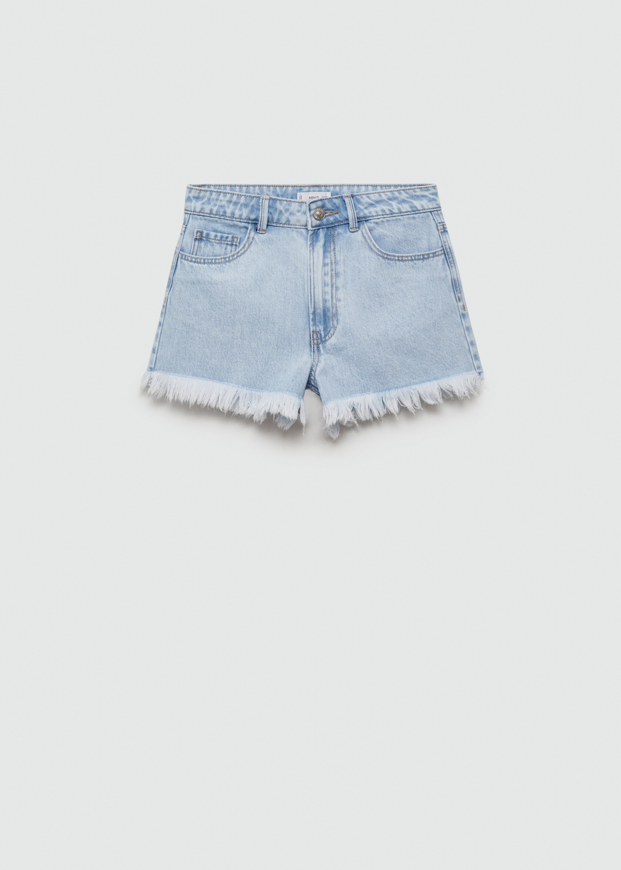 Shorts vaqueros bajo deshilachado - Artículo sin modelo