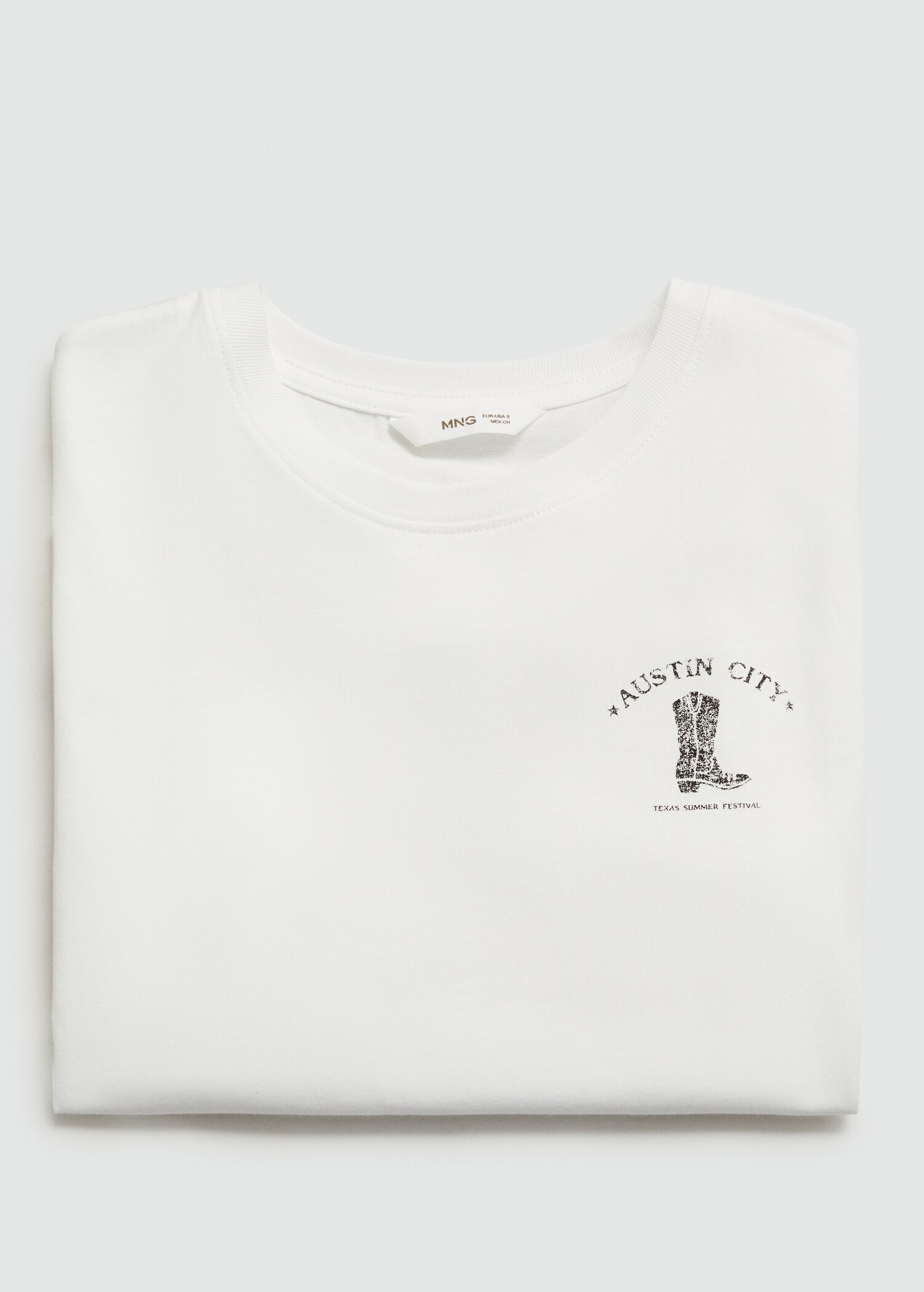 Bedrucktes Baumwoll-T-Shirt - Detail des Artikels 0