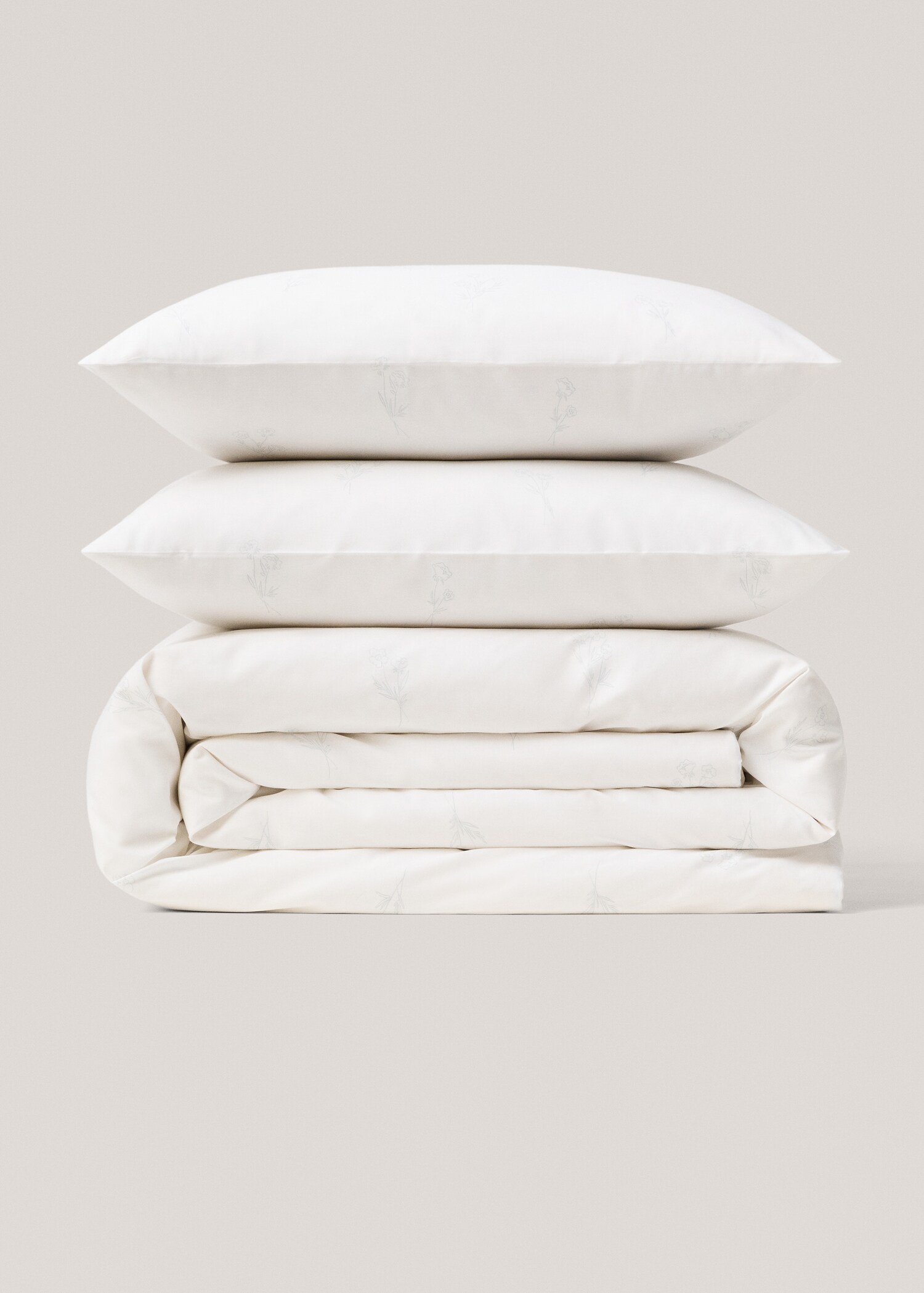 Geblümter Bettbezug für 135 cm Bett - Artikel ohne Model