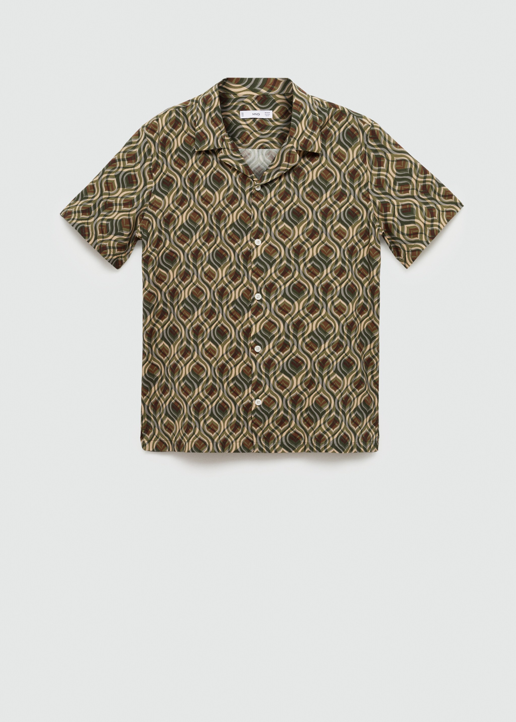 Printed fluid regular-fit shirt - Article without model