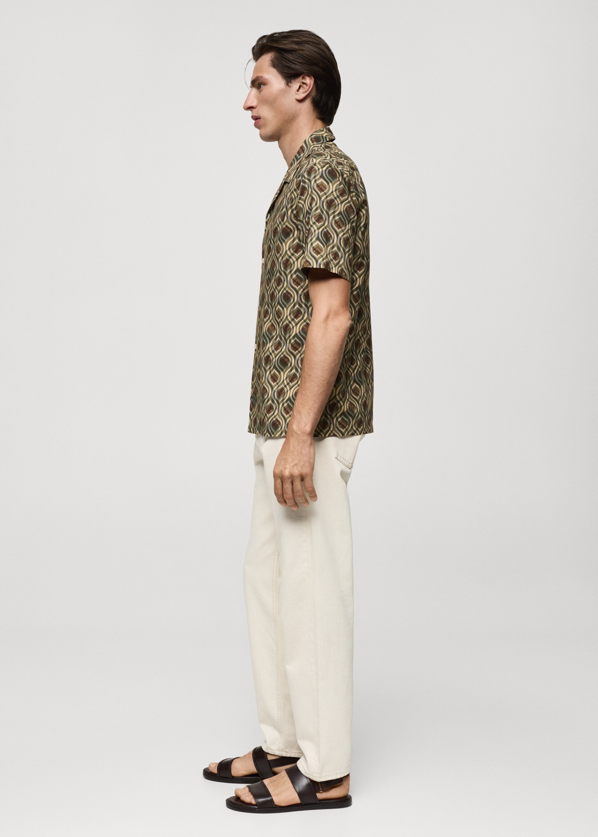 Printed fluid regular-fit shirt - Details of the article 2