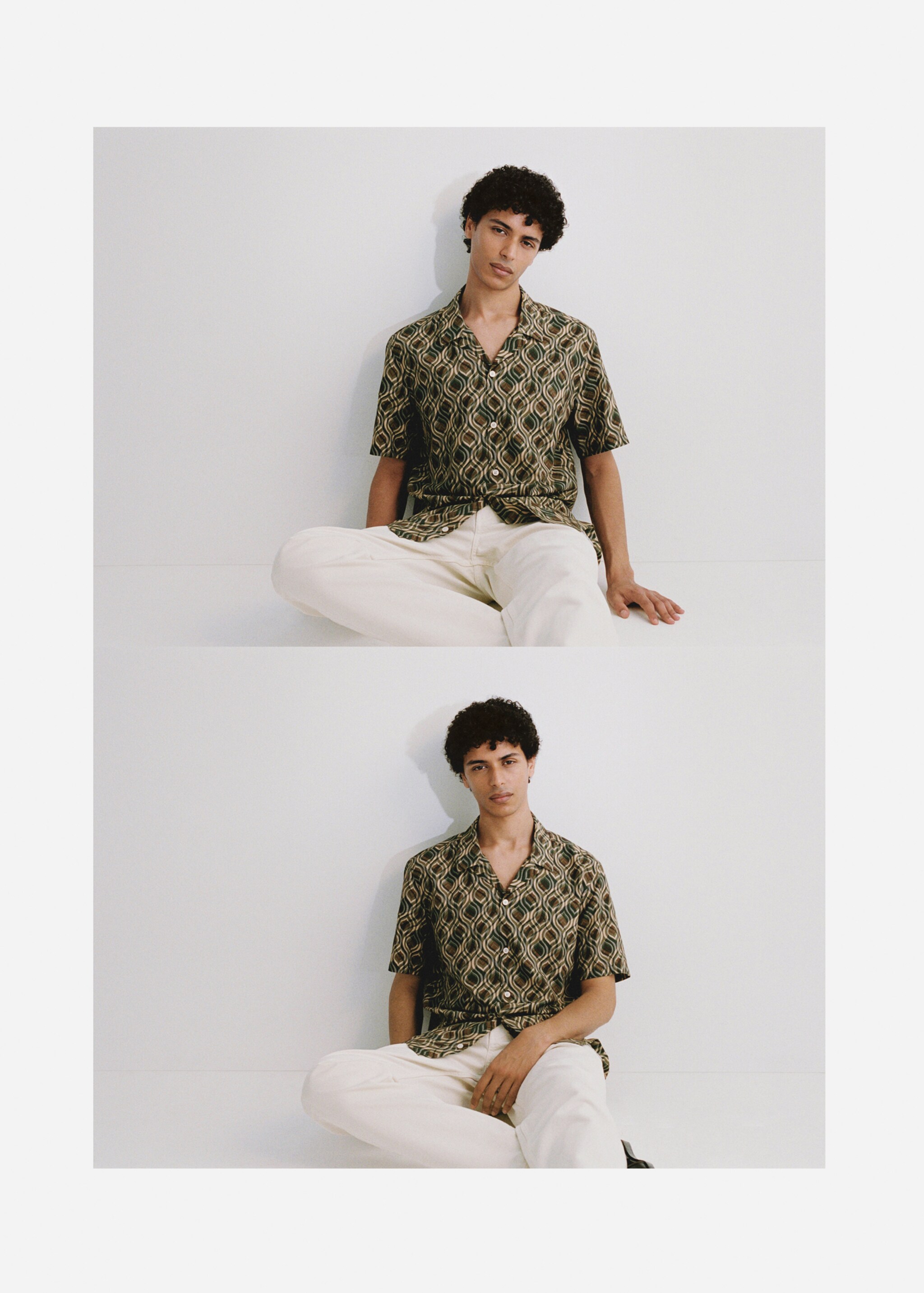 Printed fluid regular-fit shirt - Details of the article 5