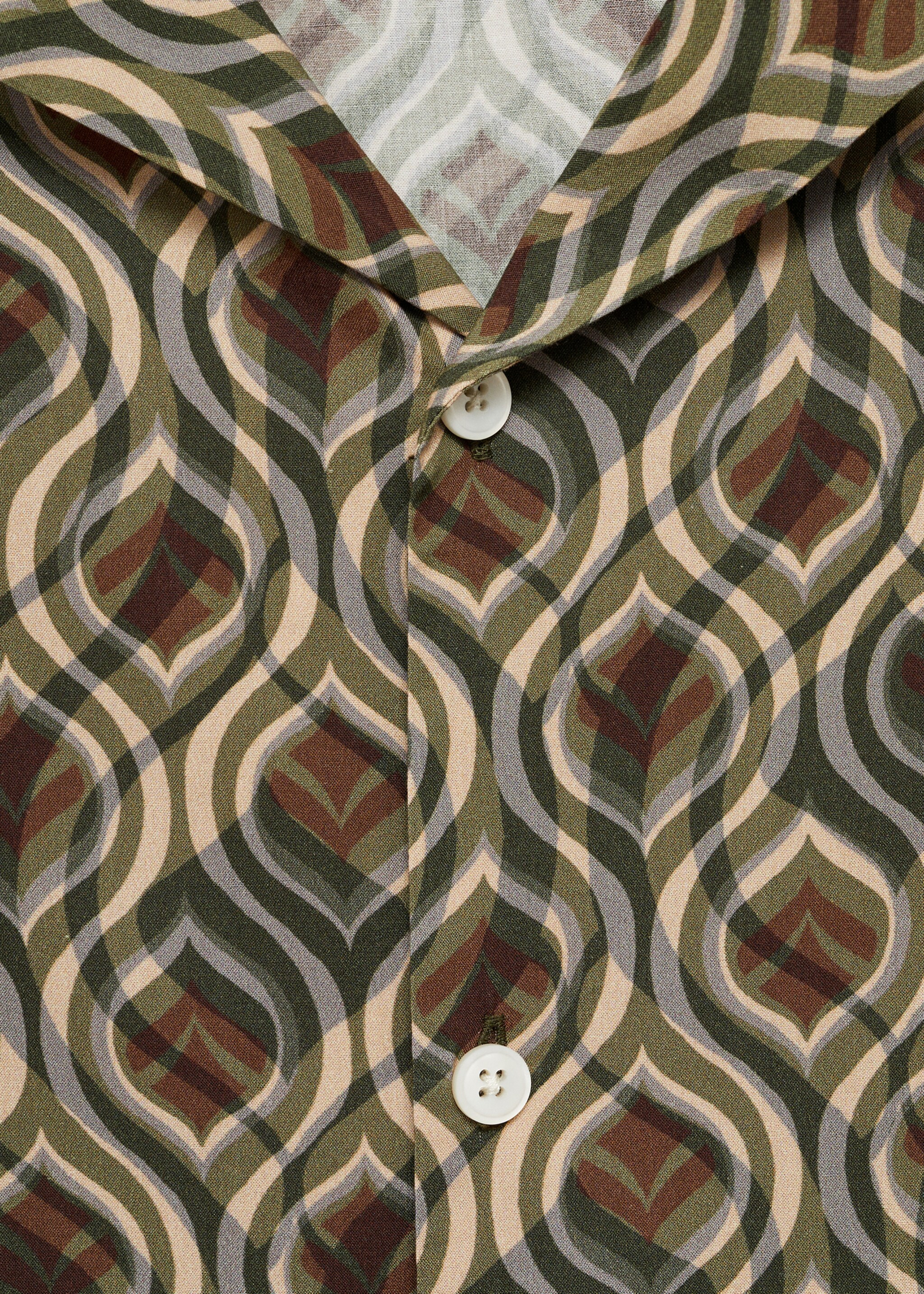 Printed fluid regular-fit shirt - Details of the article 8
