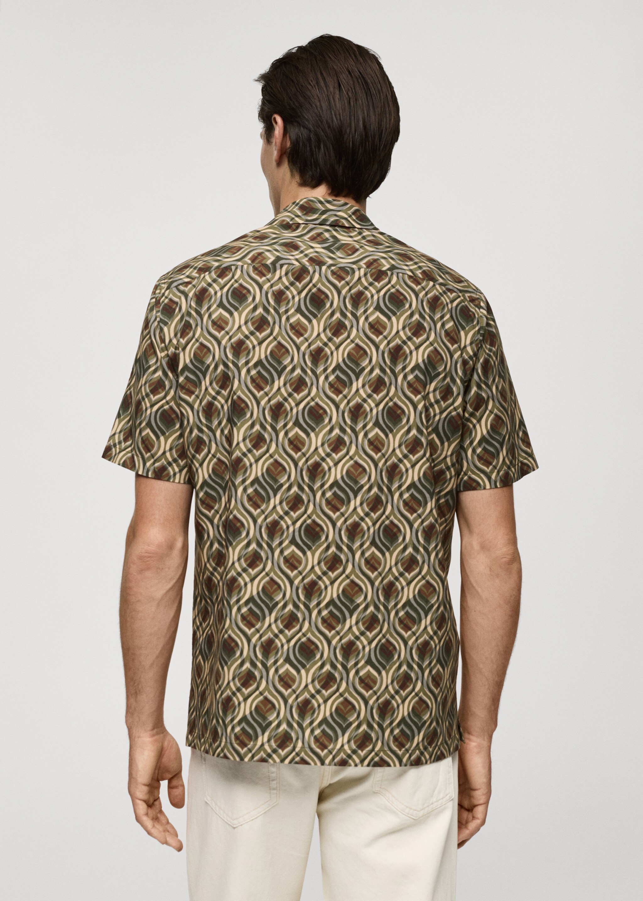 Printed fluid regular-fit shirt - Reverse of the article