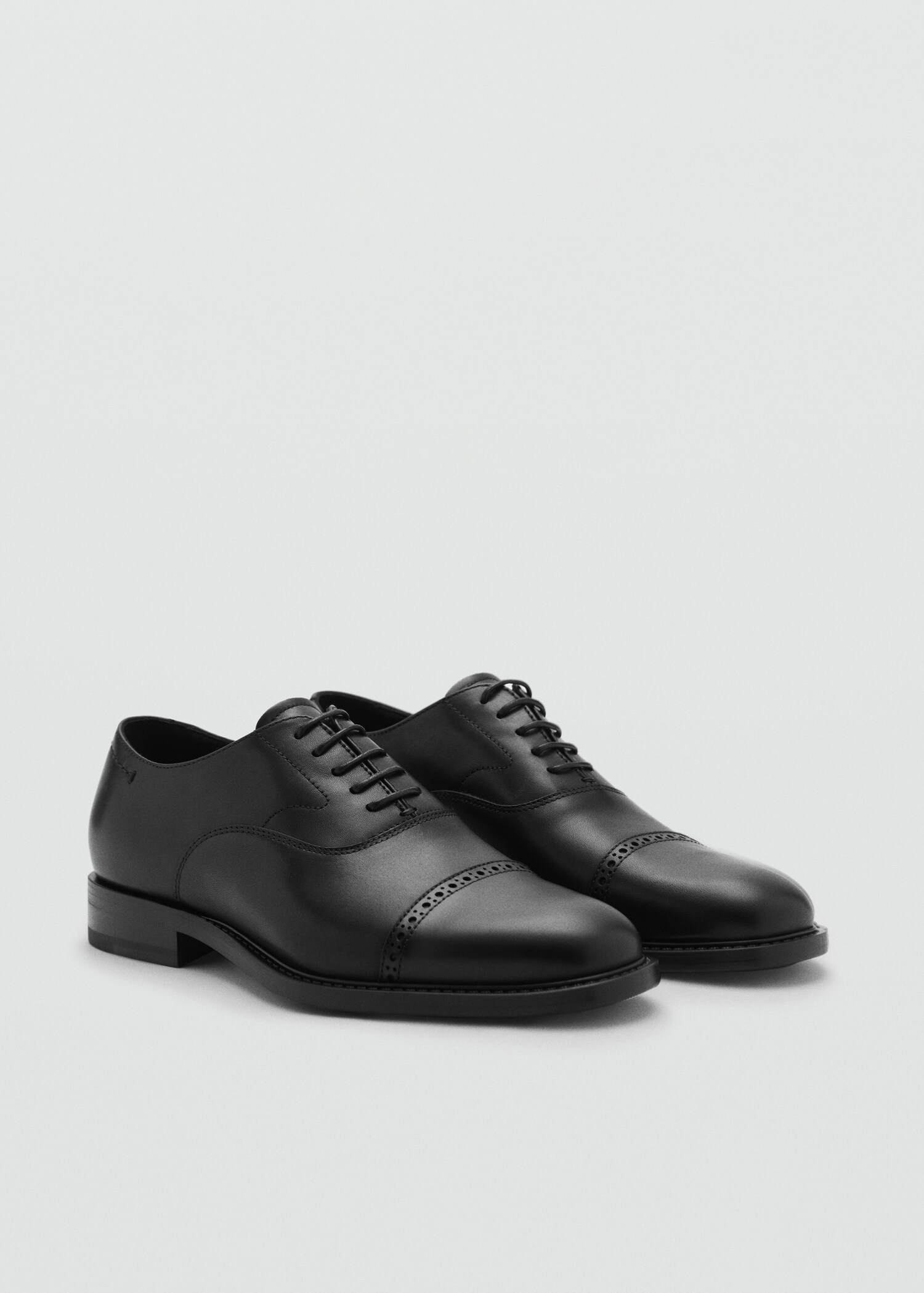 Leather suit shoes - Medium plane