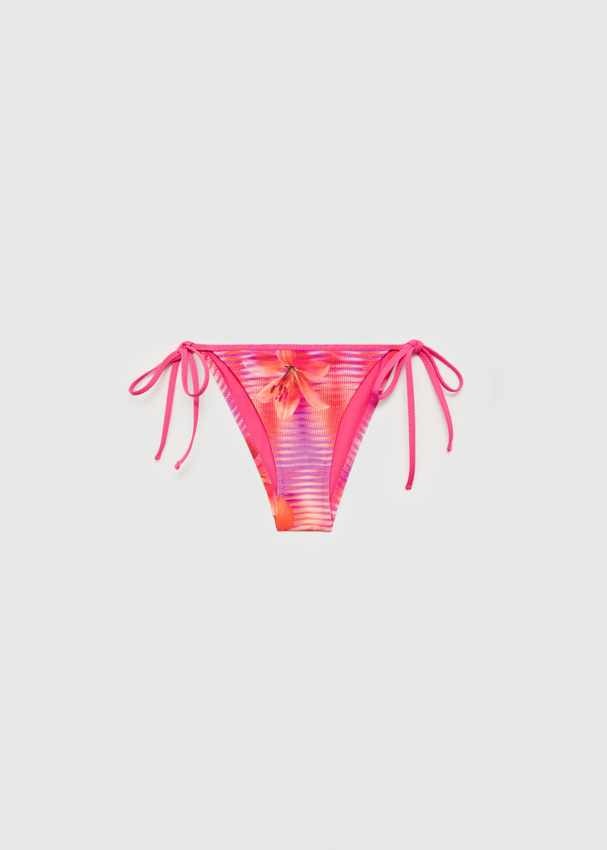 Donji dio bikinija cvjetnog printa - Artikl bez modela, Ružičasta. Ref: 77030628-00.
