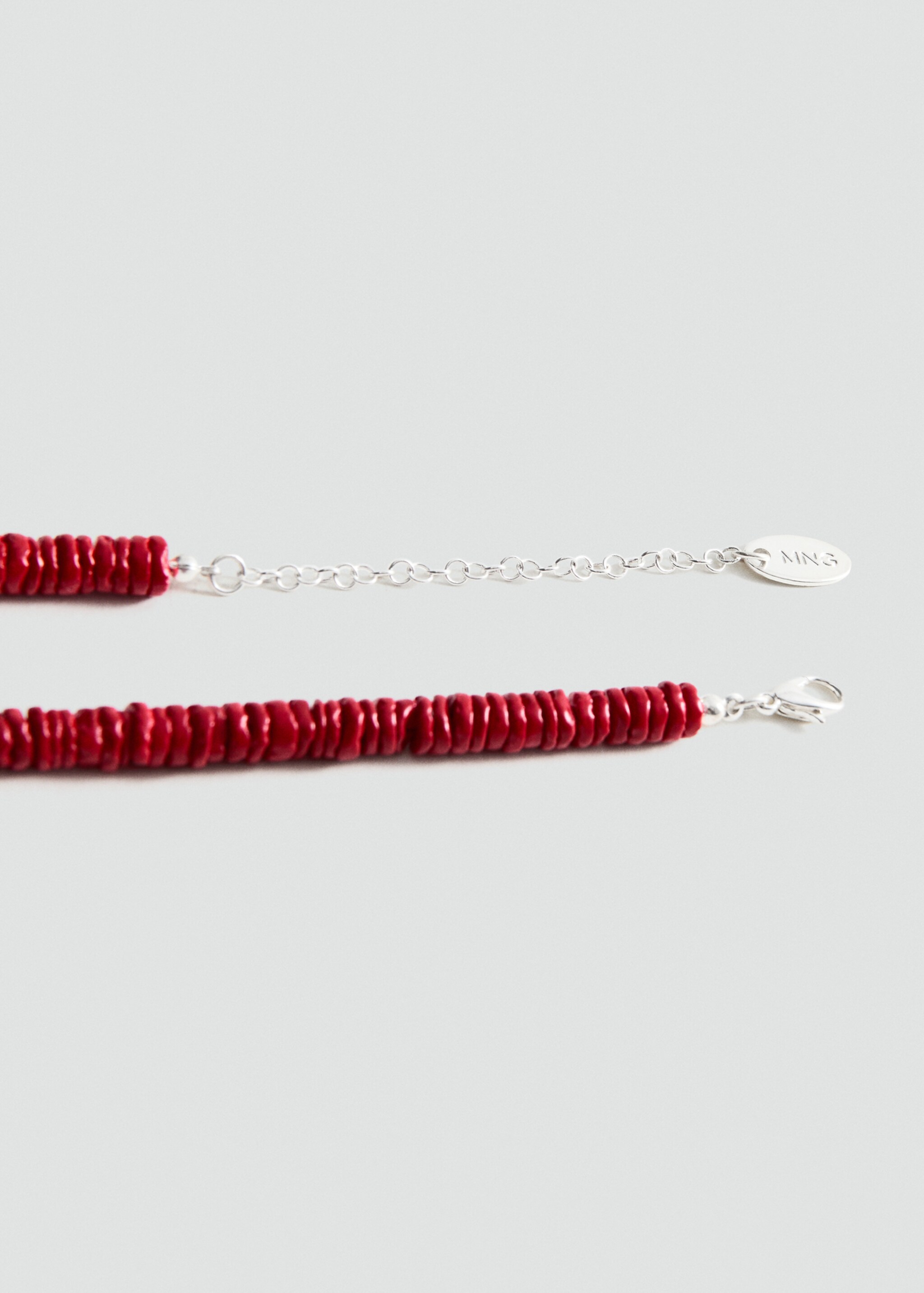 Collar conchas colgante - Detalle del artículo 1, Rojo. Ref: 77030638-00.