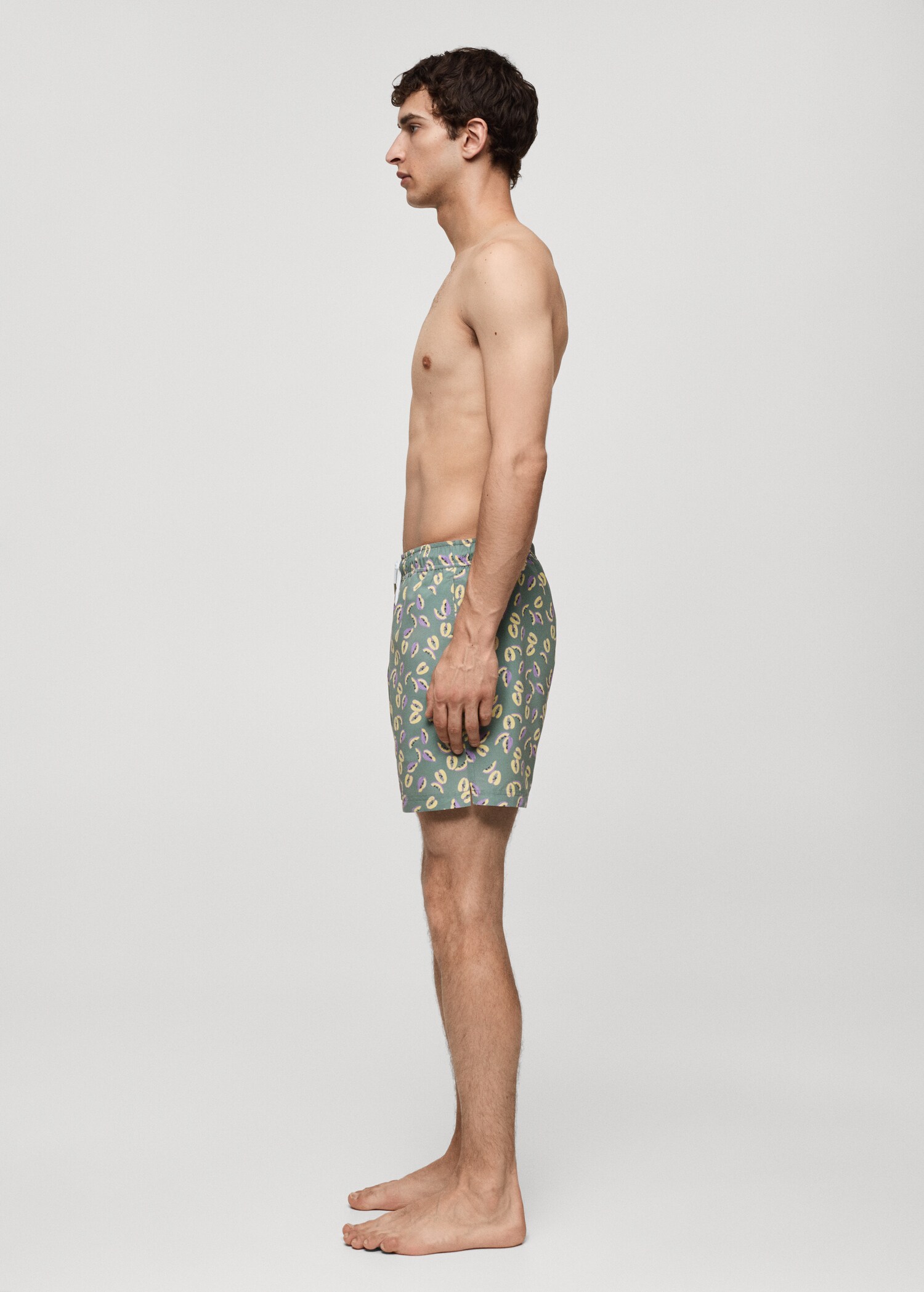 Papaya-print swimsuit - Details of the article 2