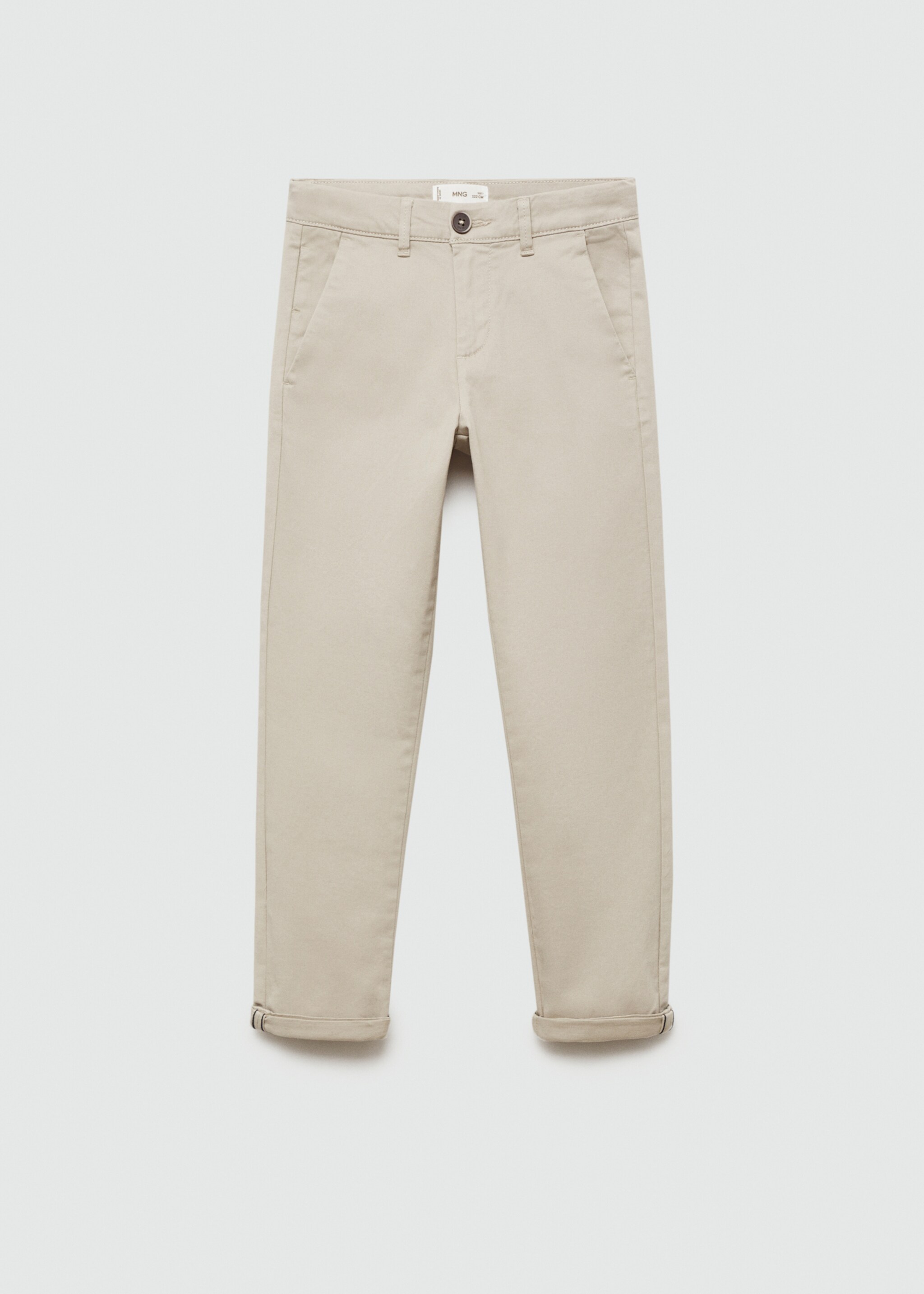 Chinohose aus Baumwolle - Artikel ohne Model, Eisgrau. Ref: 77031011-00.