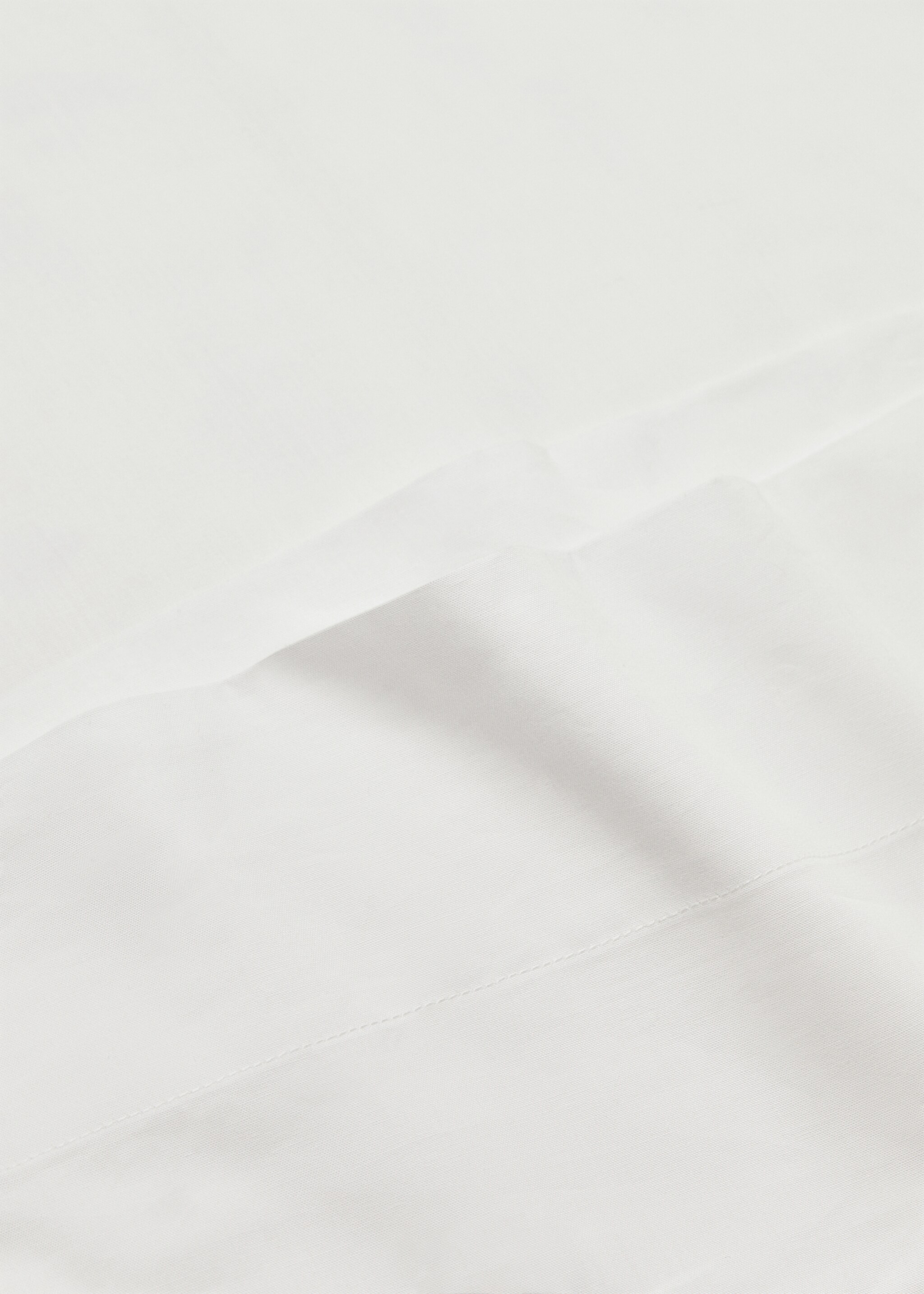 Povlak na polštář perkálová bavlna 45 x 110 cm - Detail zboží 2, Bílá. Ref: 77031015-00.