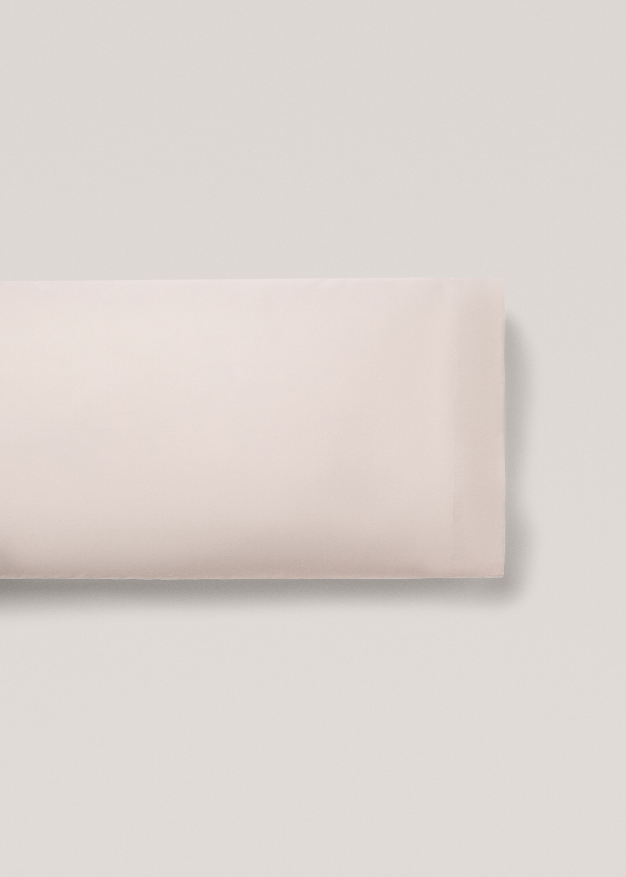 Cotton pillowcase 300 threads 45x110cm - Article without model, Light Heather Grey. Ref: 77031025-00.