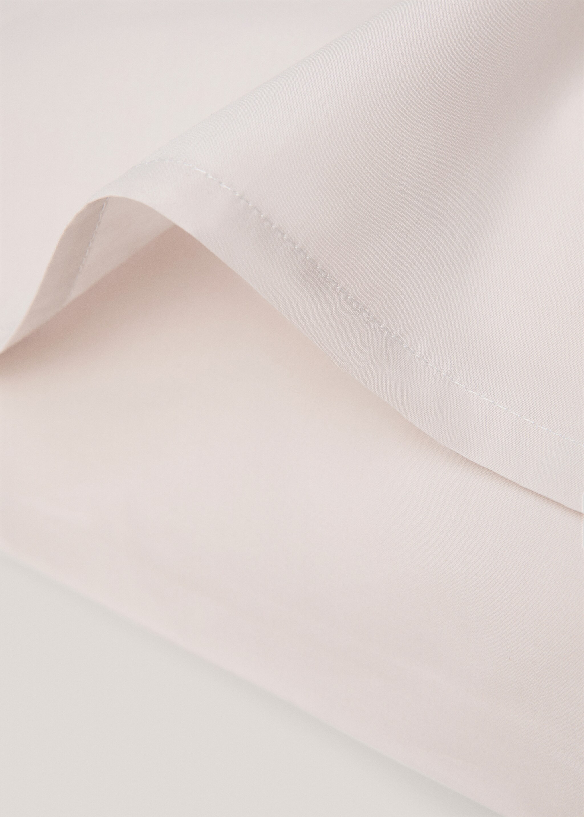 Taie d'oreiller percale de coton (300 fils) 60 x 60 cm - Détail de l'article 1, Gris chiné clair. Ref: 77031026-00.