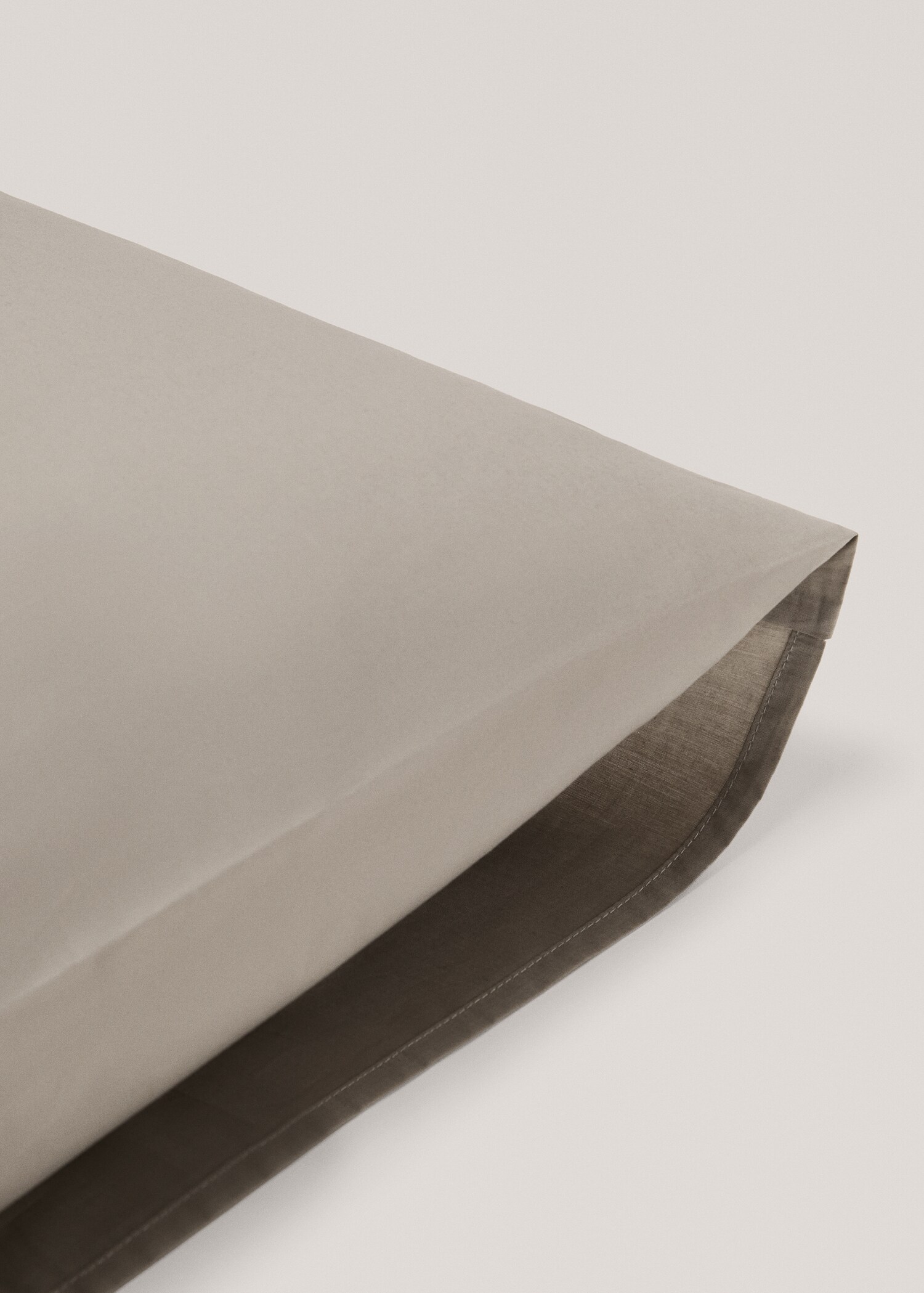 Taie d'oreiller percale de coton (300 fils) 60 x 60 cm - Détail de l'article 2