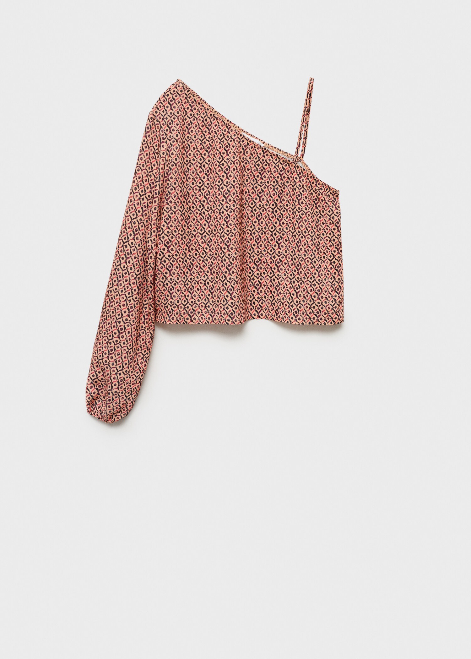 Blusa assimétrica estampada - Artigo sem modelo