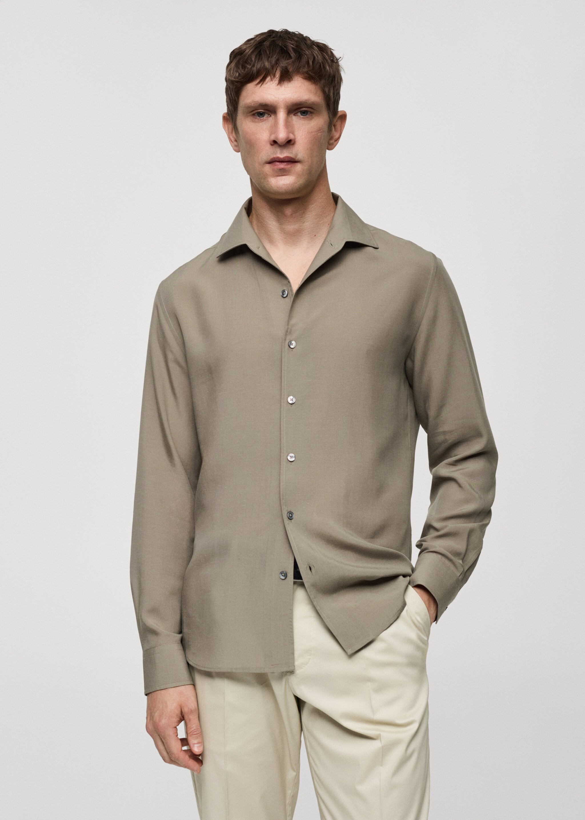 Chemise regular-fit Lyocell - Plan moyen