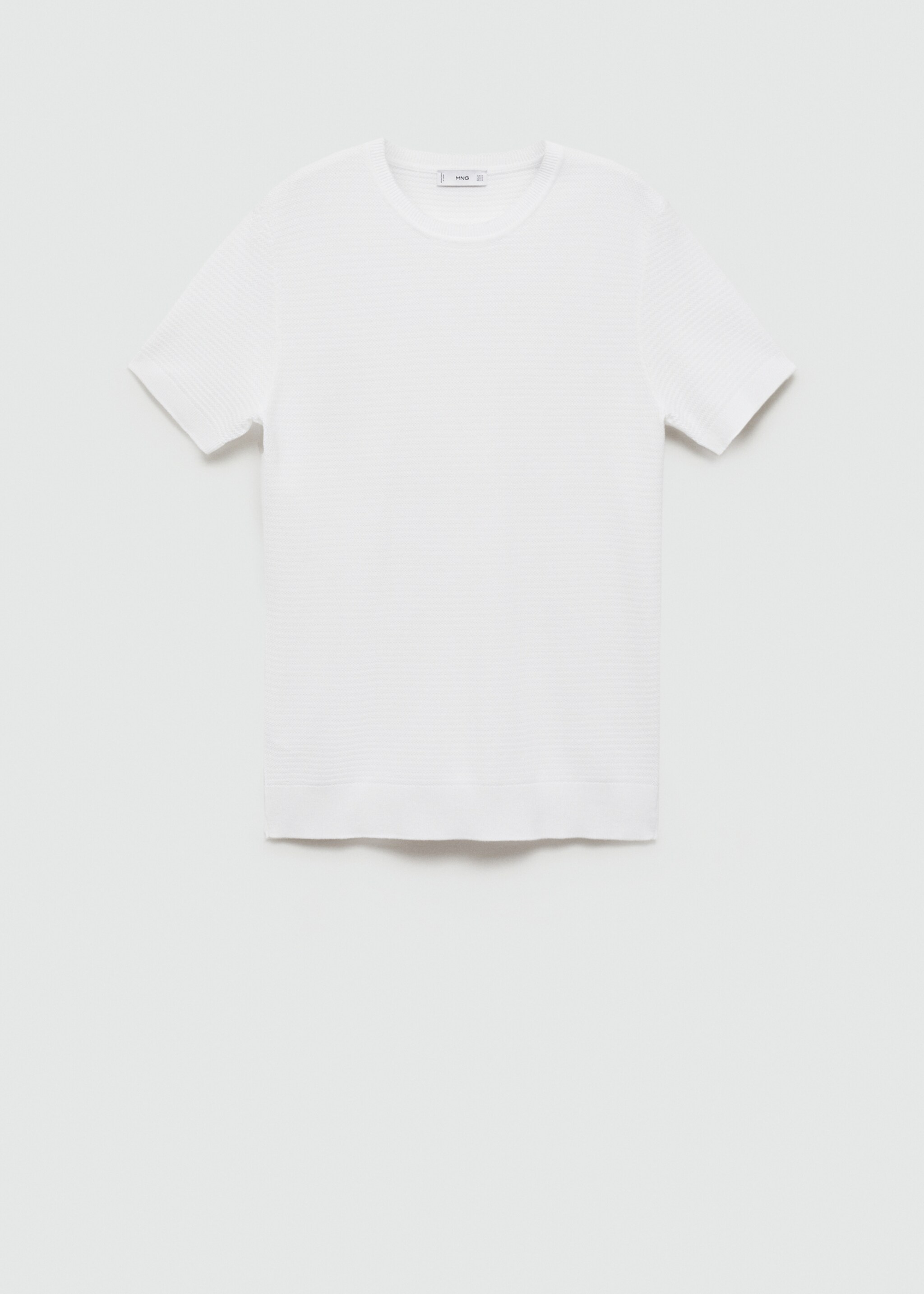 Strick-T-Shirt aus Tencel mit Zopfmuster - Artikel ohne Model