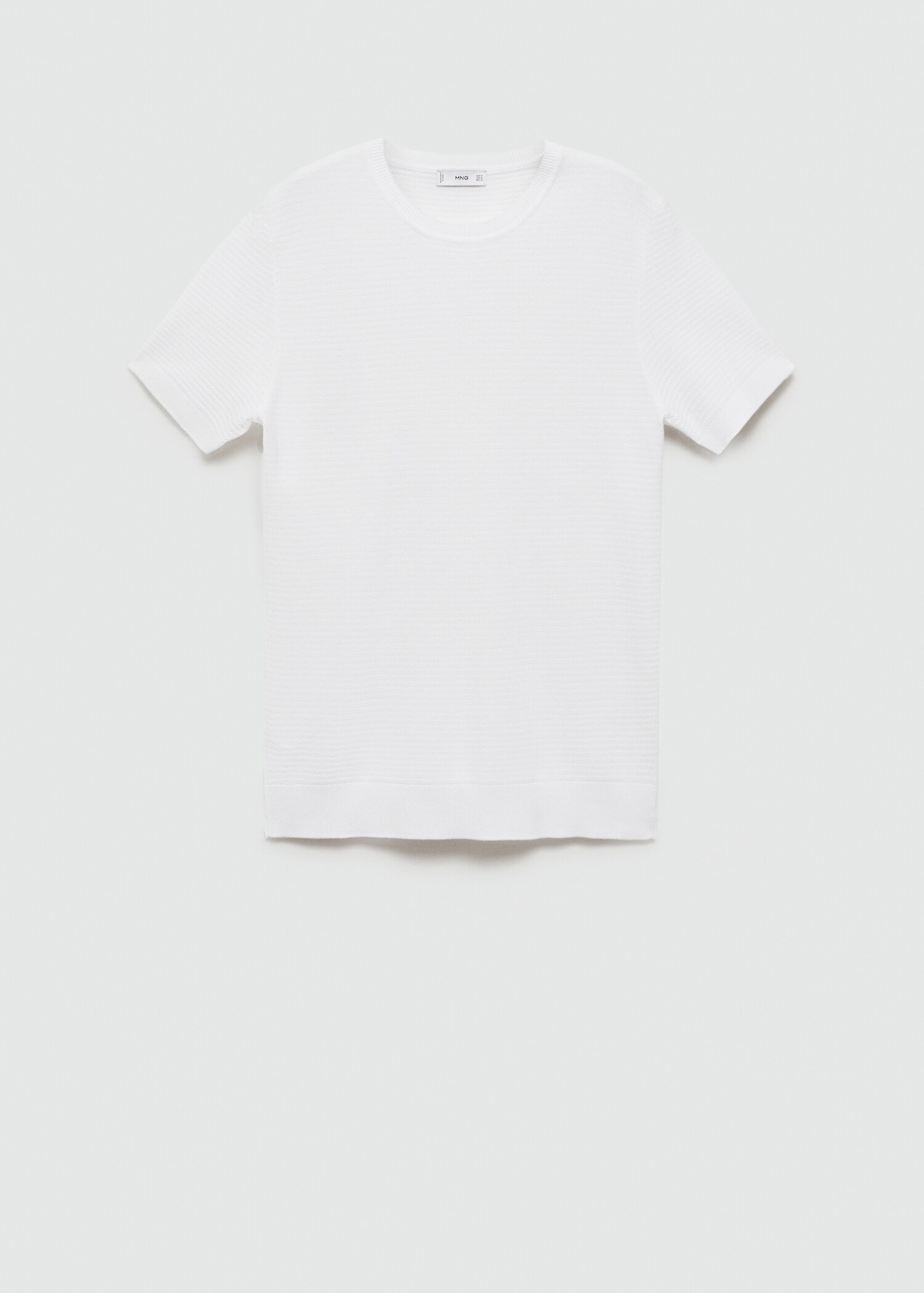 Tencel™ braided knitted t-shirt - Article without model