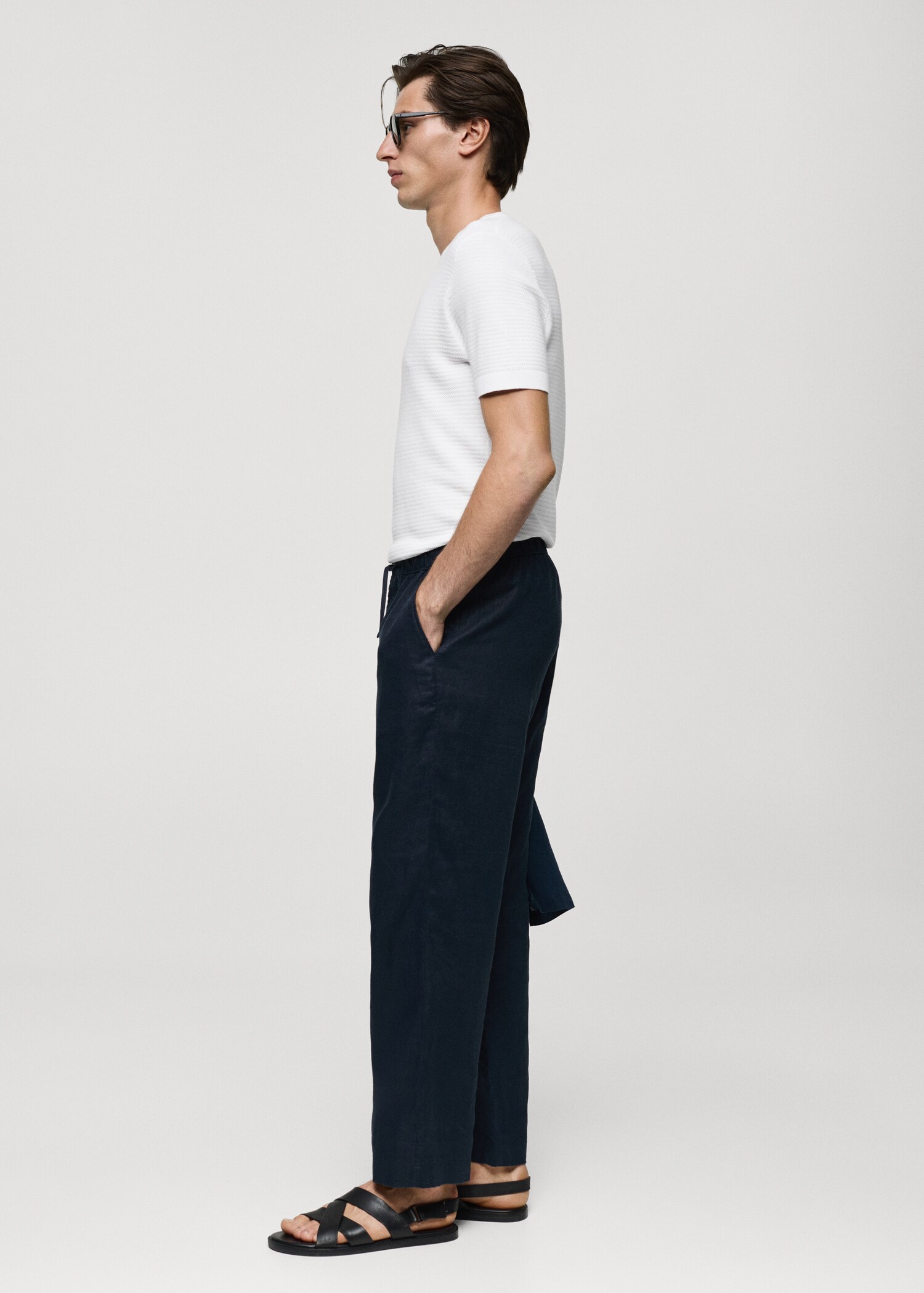 Tencel™ braided knitted t-shirt - Details of the article 2