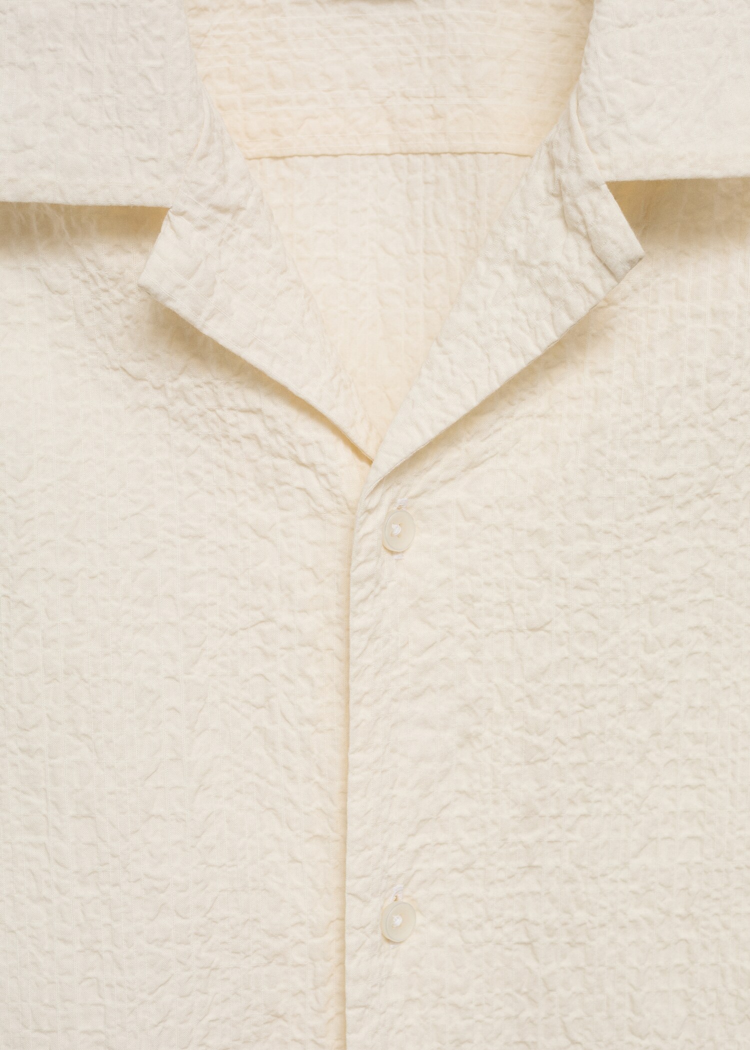 Seersucker-Hemd mit Bowlingkragen - Detail des Artikels 8