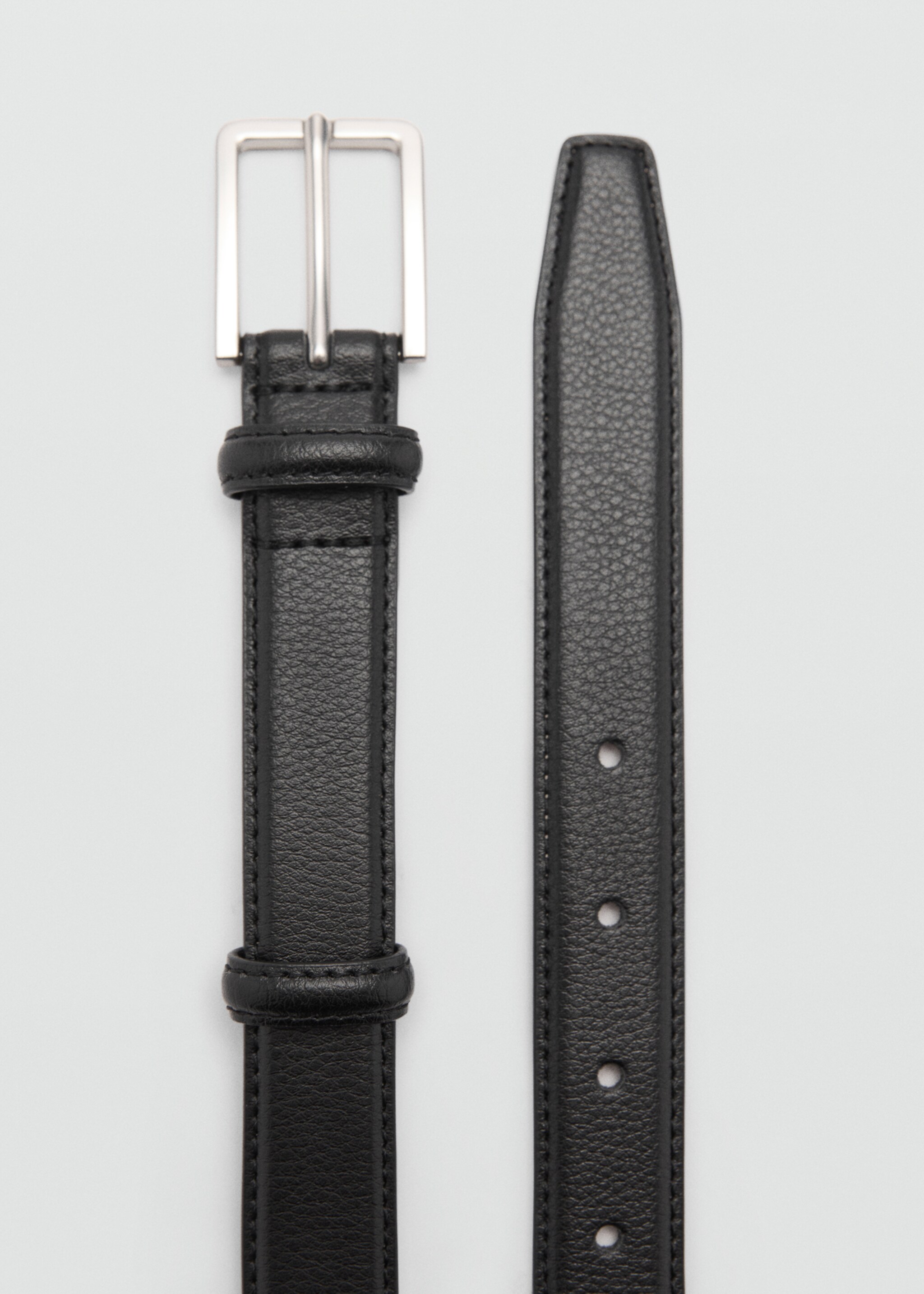 100% beaten leather belt - Medium plane