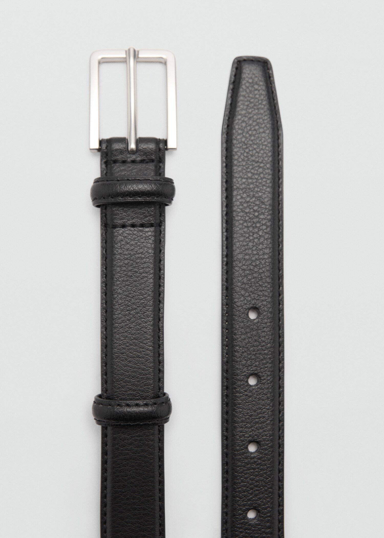 100% beaten leather belt - Medium plane
