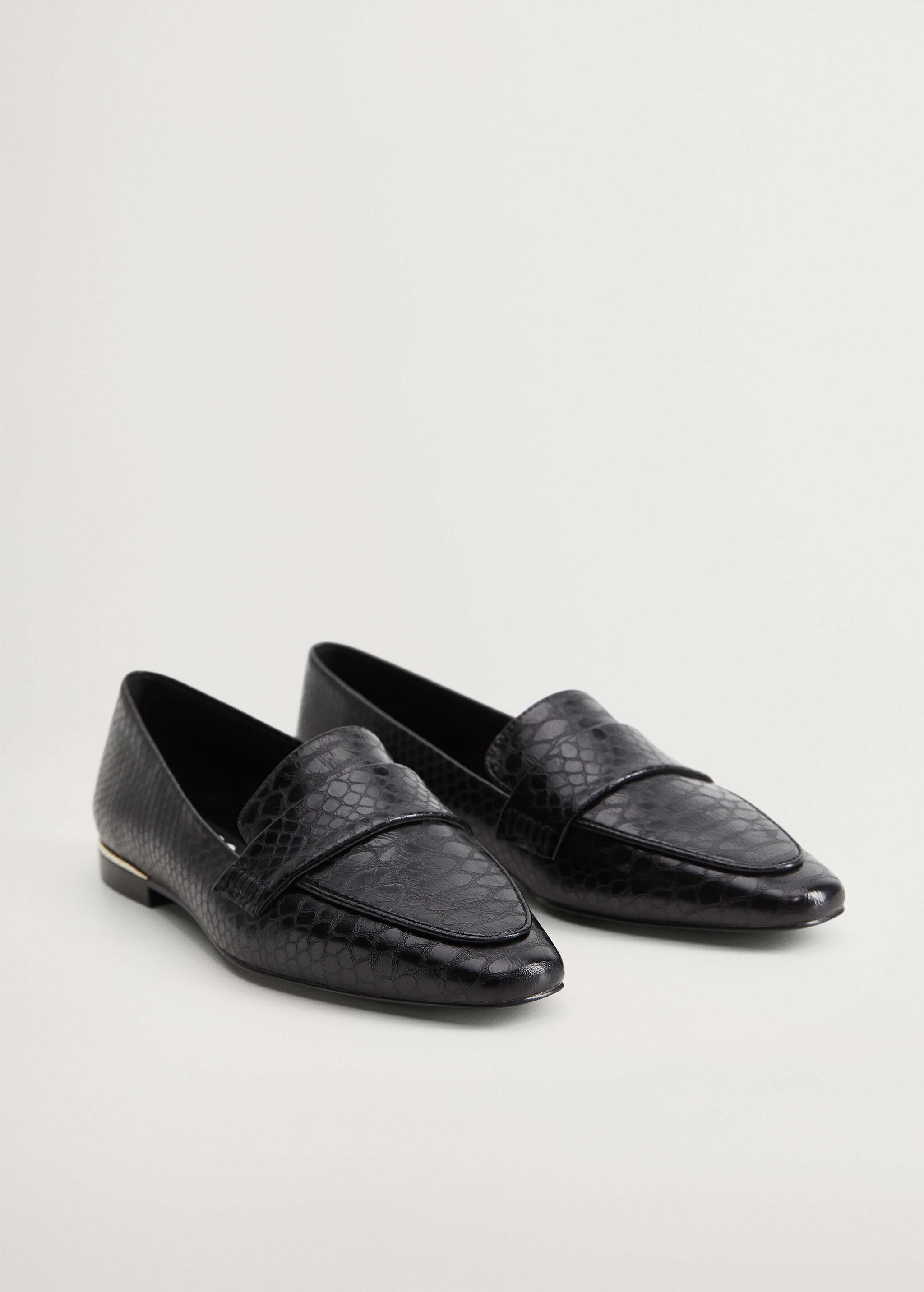 Snake-effect loafers - Medium plane