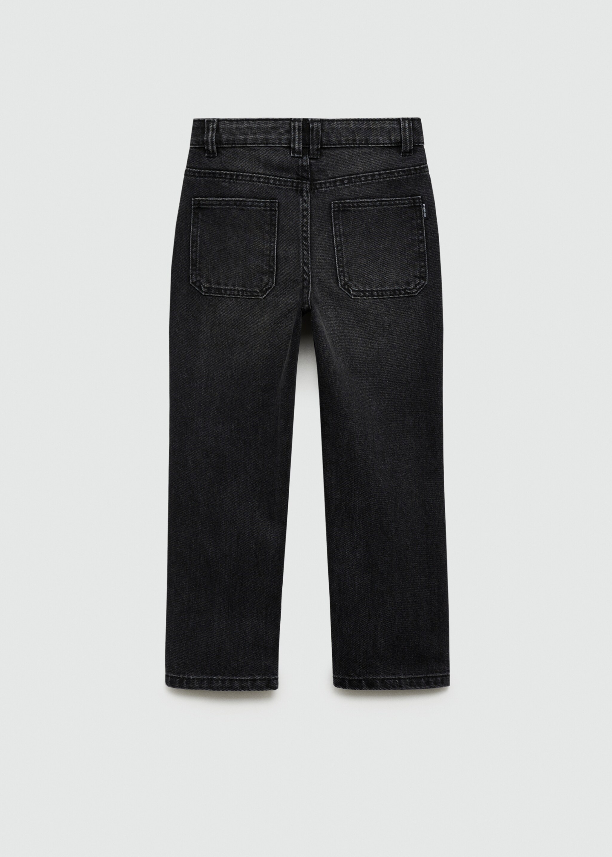 Texans Dad estrips decoratius - Revers de l'article, Black denim. Ref: 77032914-00.