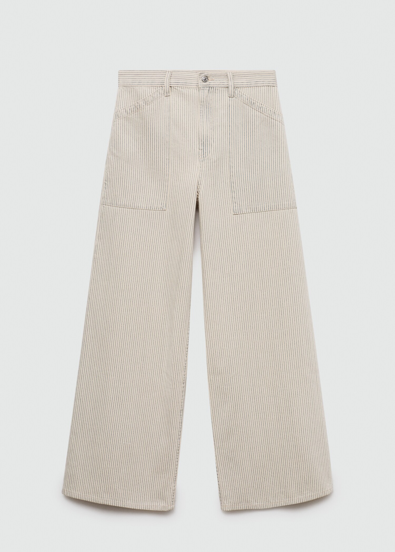 Striped wide leg jeans - Article without model