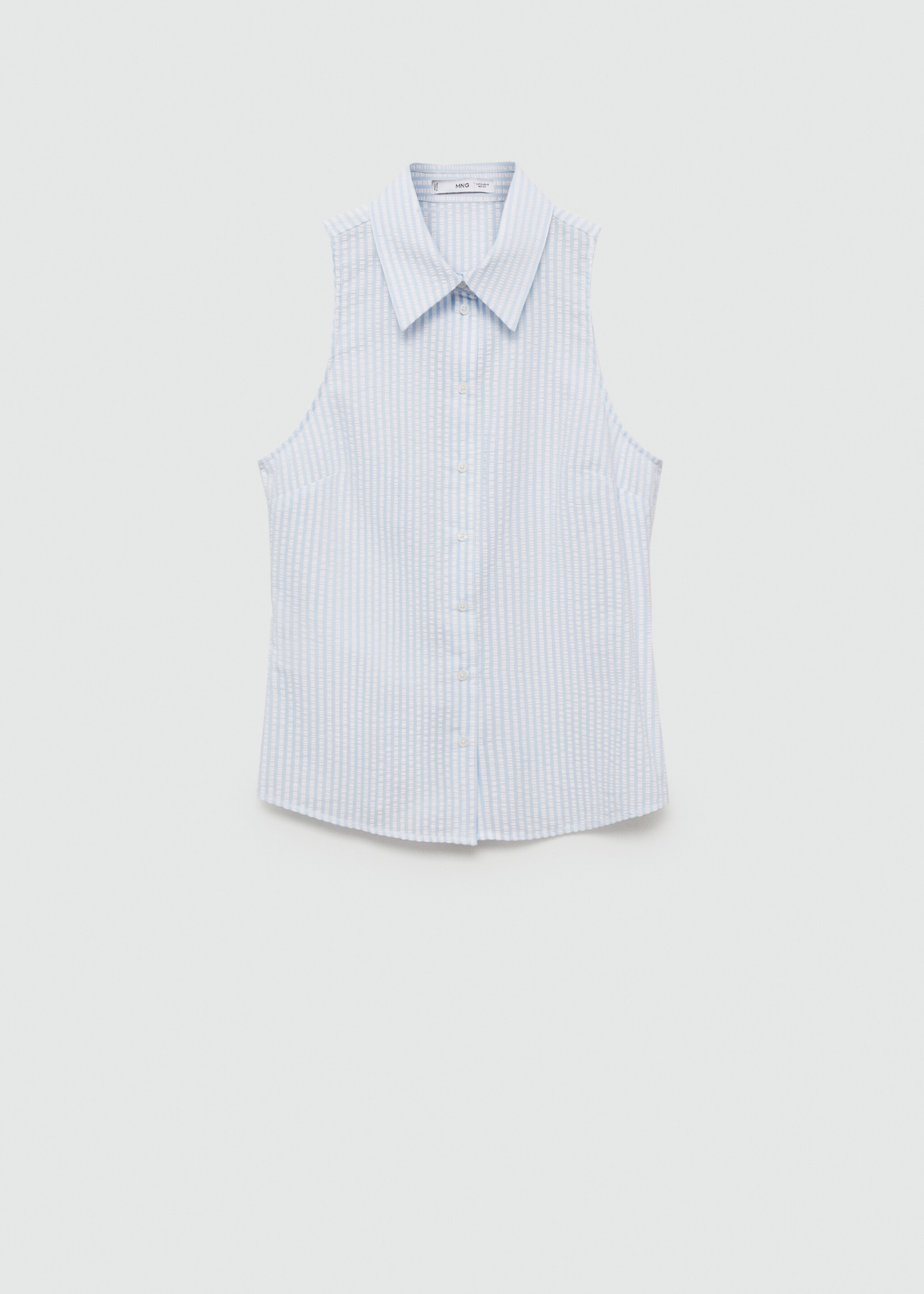 Striped textured shirt - Article without model