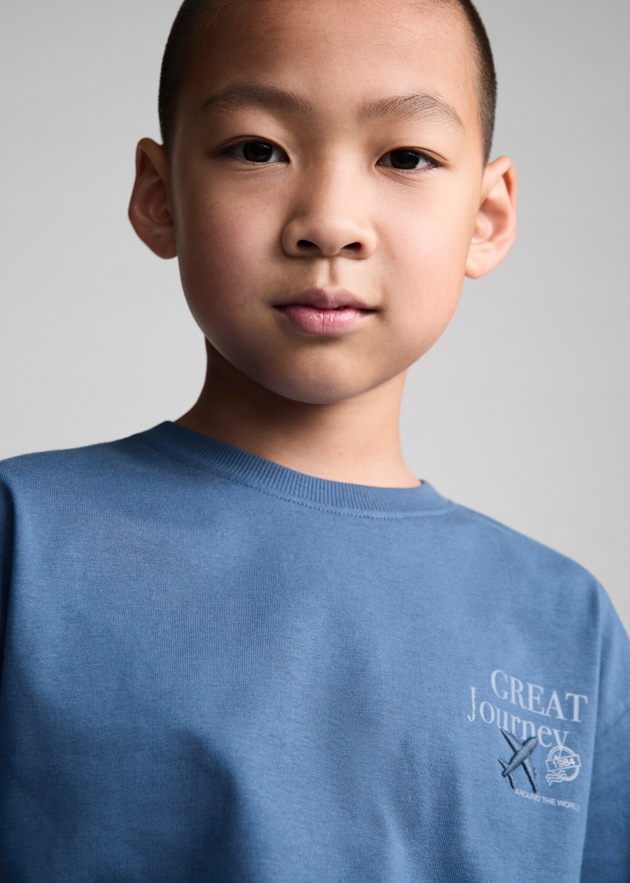 Printed cotton-blend T-shirt - Details of the article 1
