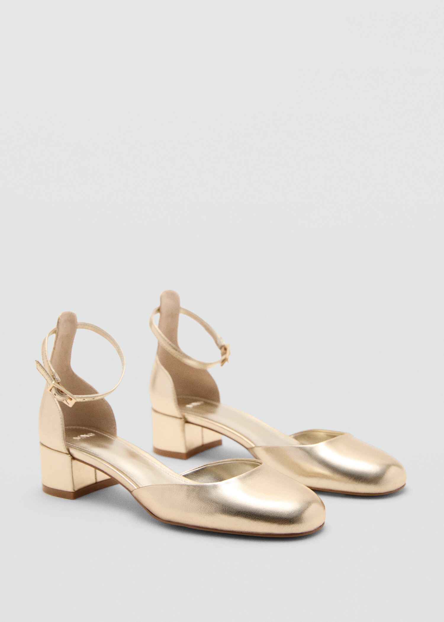 Patent leather-effect heeled shoes - Medium plane
