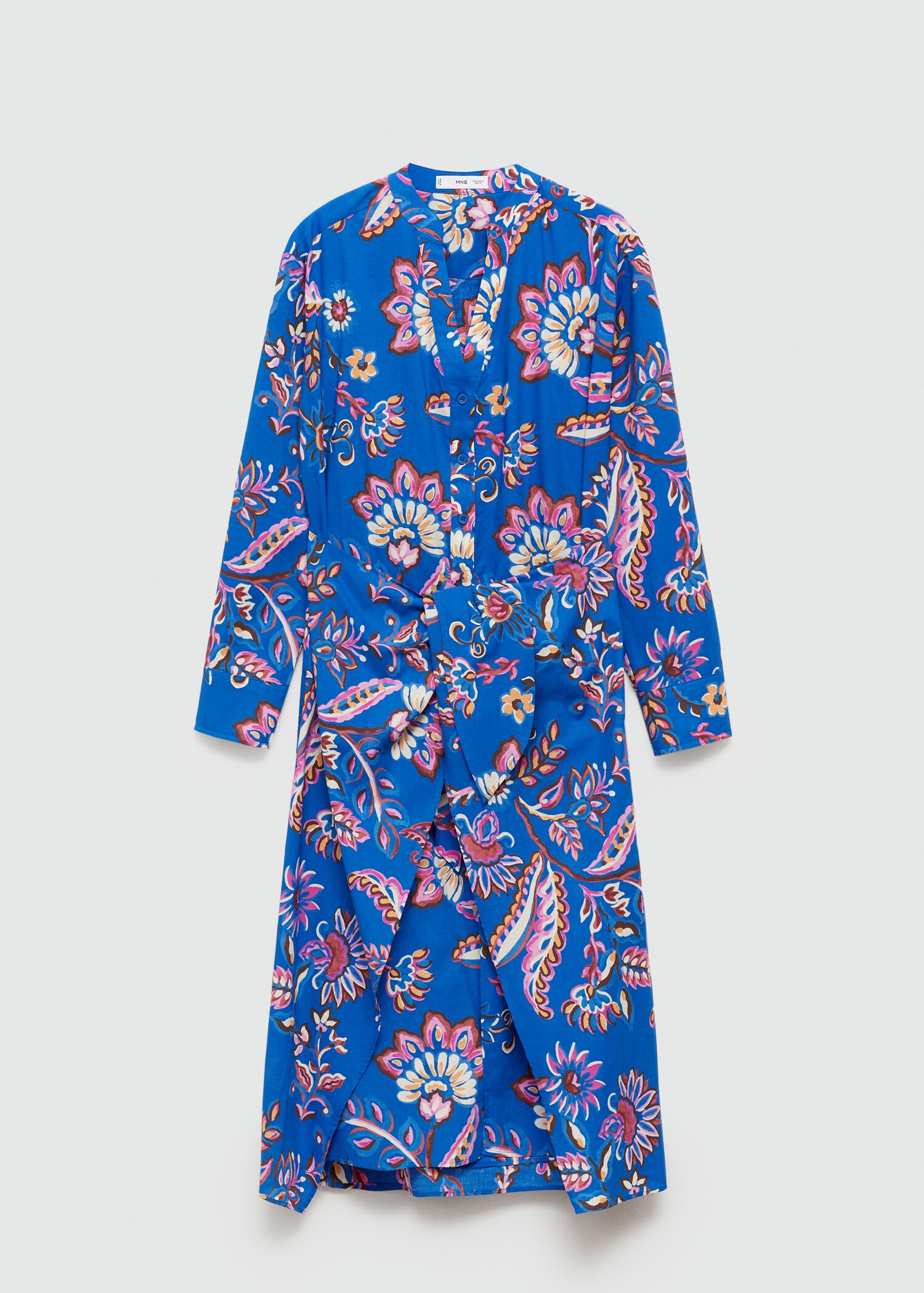 Robe en imprimé fleuri nœud - Article sans modèle