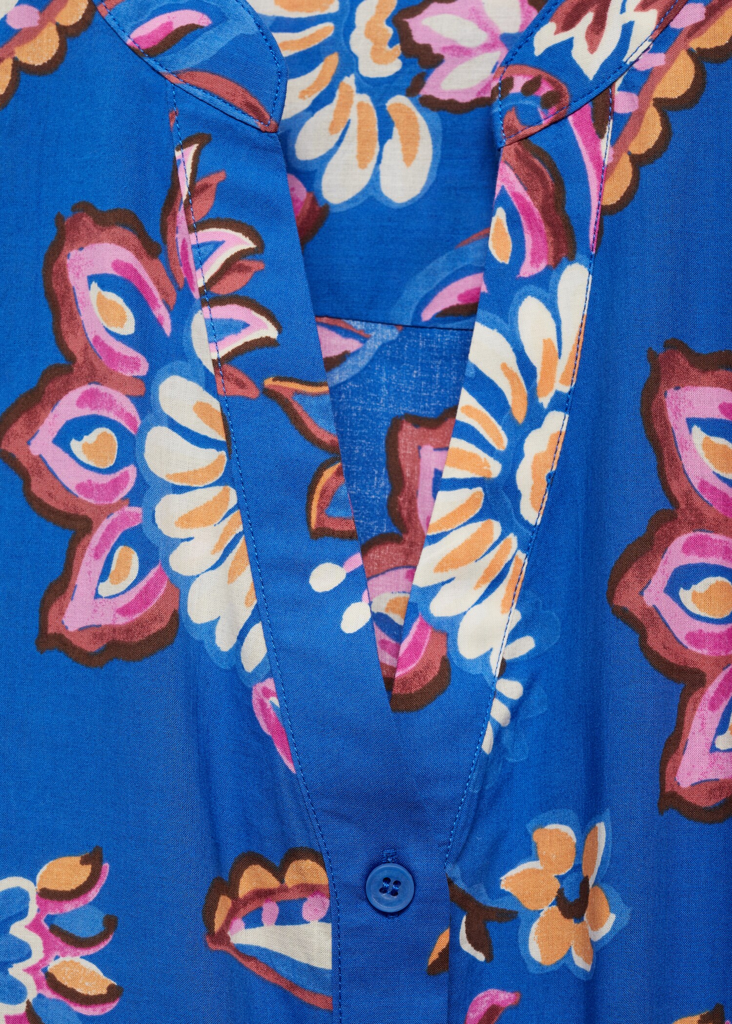 Robe en imprimé fleuri nœud - Détail de l'article 0